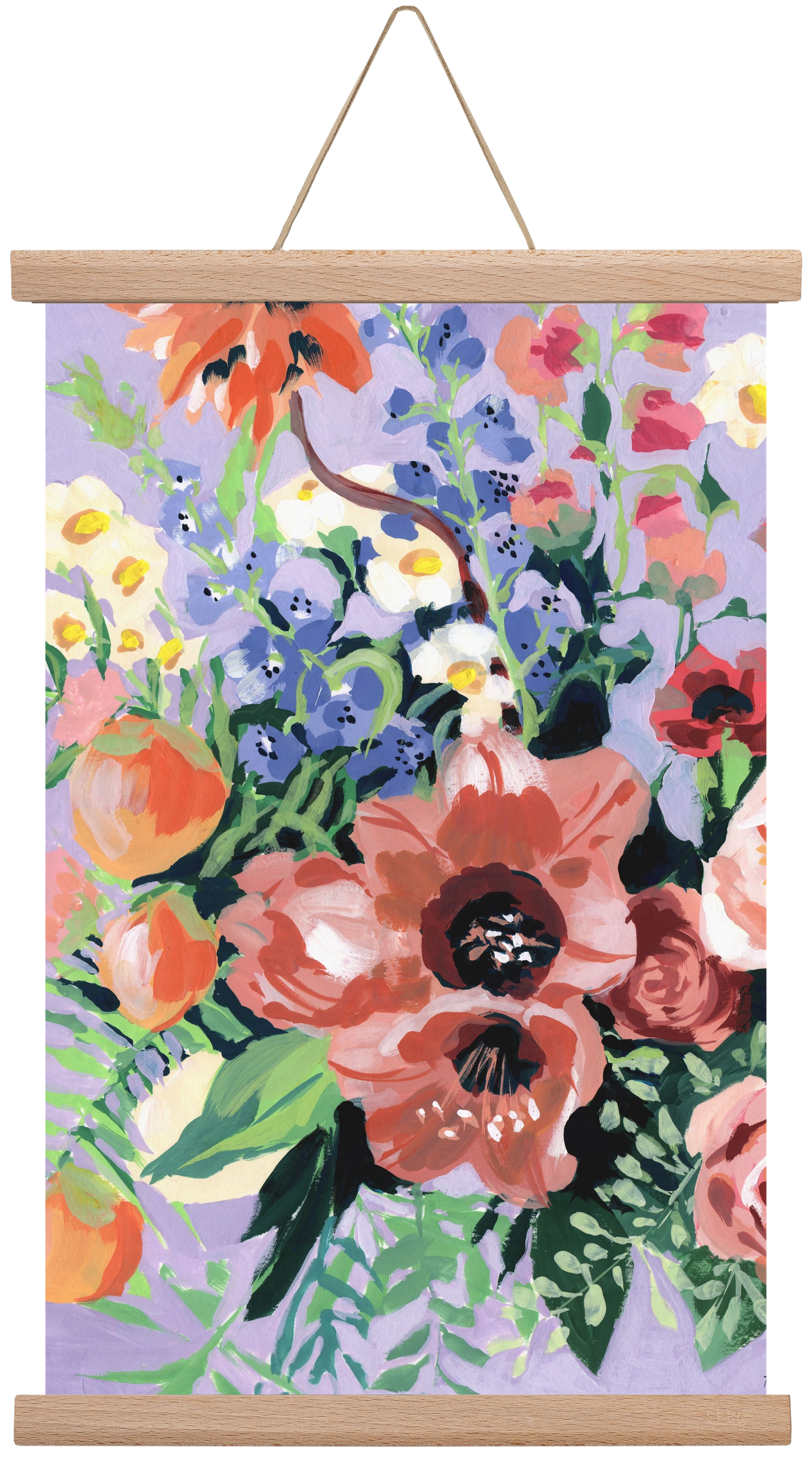 Tropical bouquet, 30x45 cm (30x45 cm), Tölgy akasztó