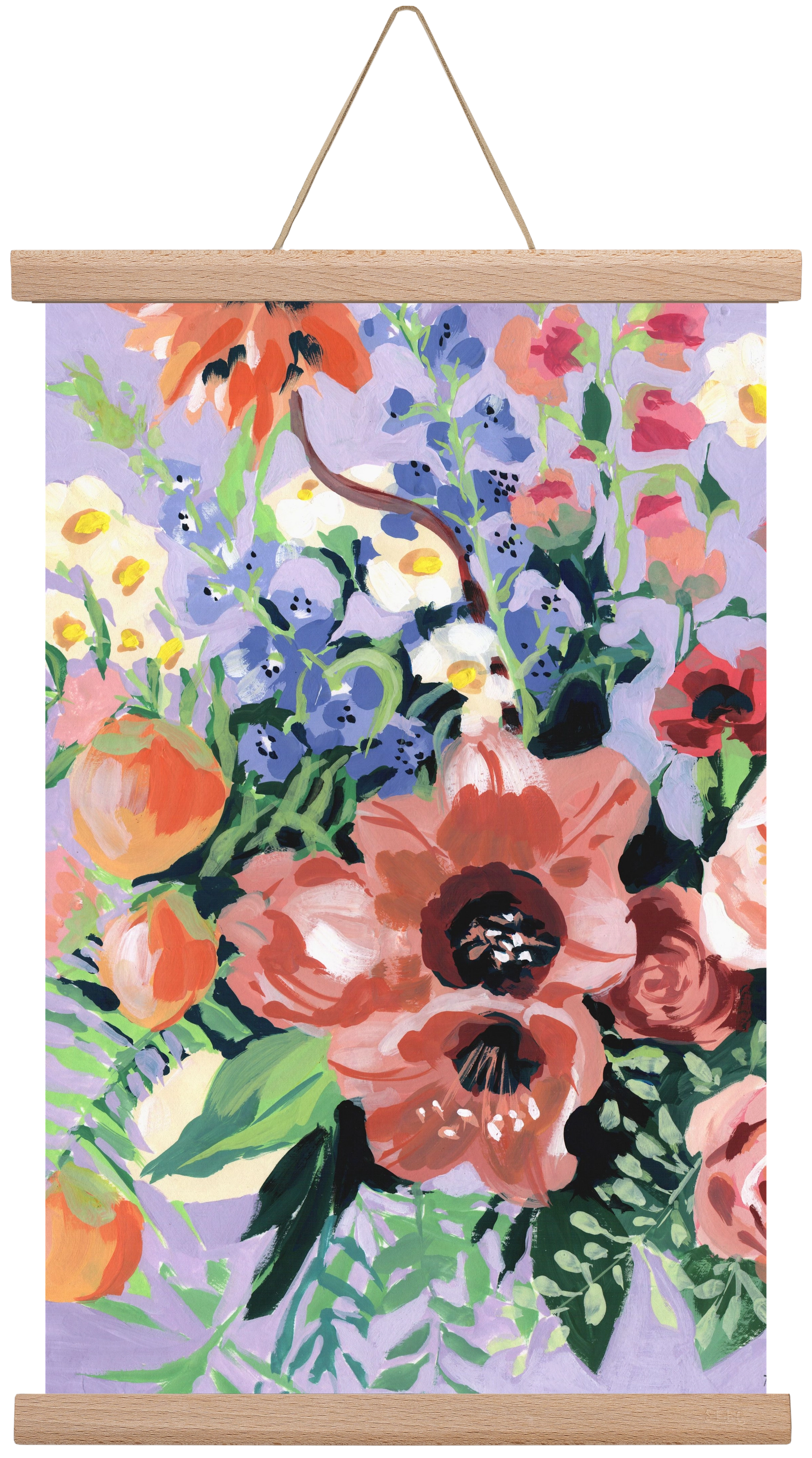 Tropical bouquet, 30x45 cm (30x45 cm), Tölgy akasztó