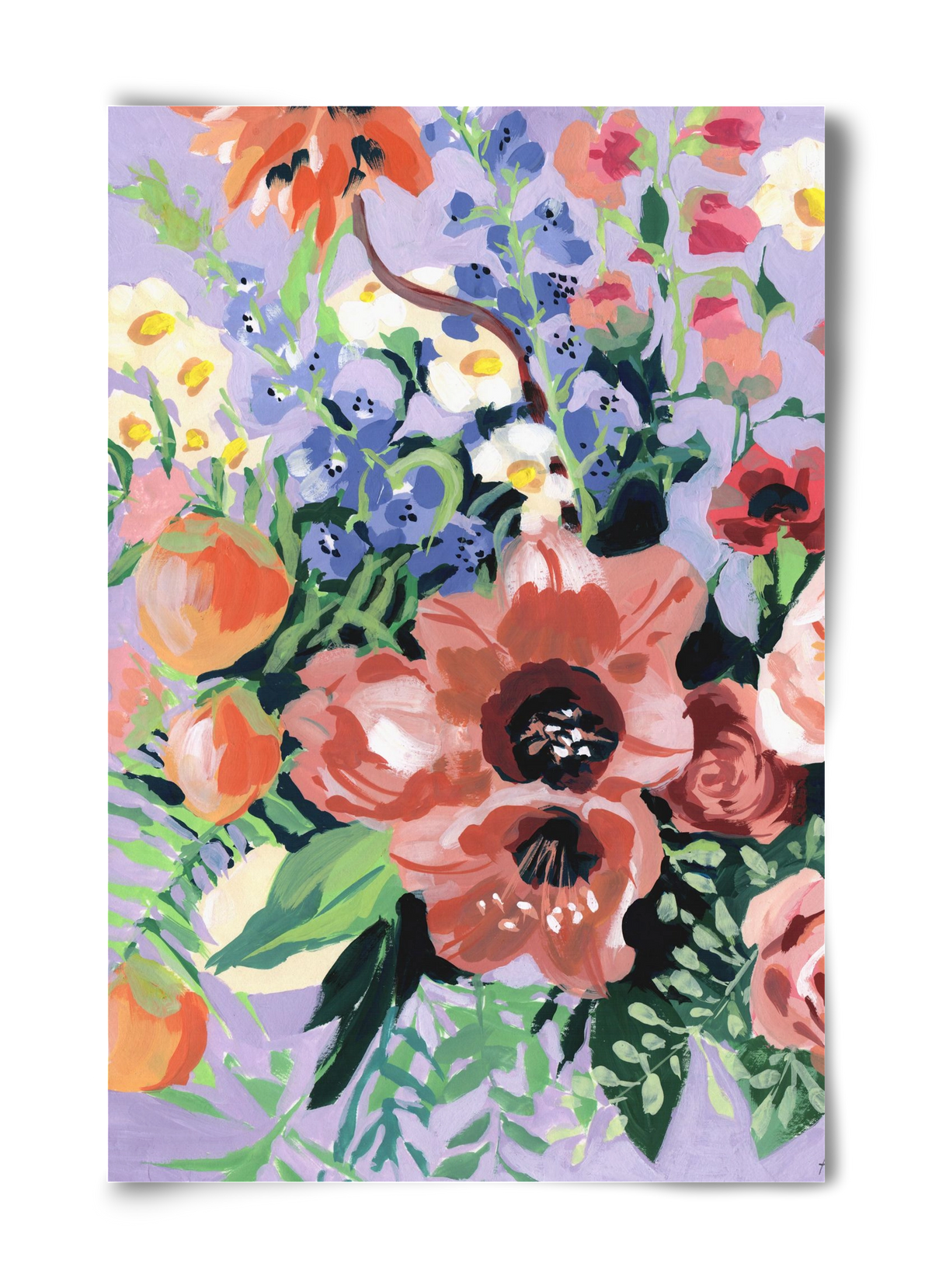 Tropical bouquet, 40x60 cm, Keret nélkül