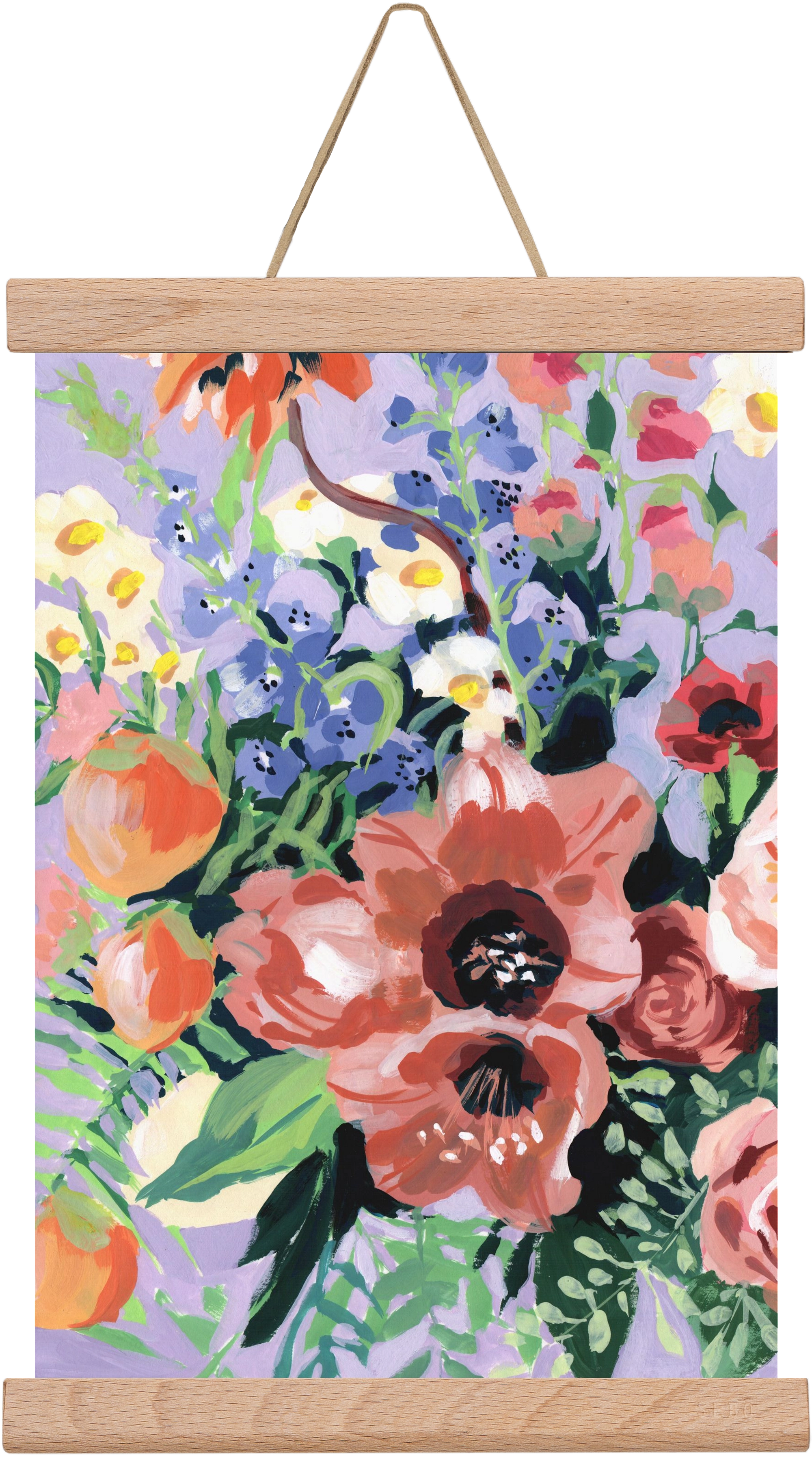 Tropical bouquet, 20x30 cm (20x30 cm), Tölgy akasztó