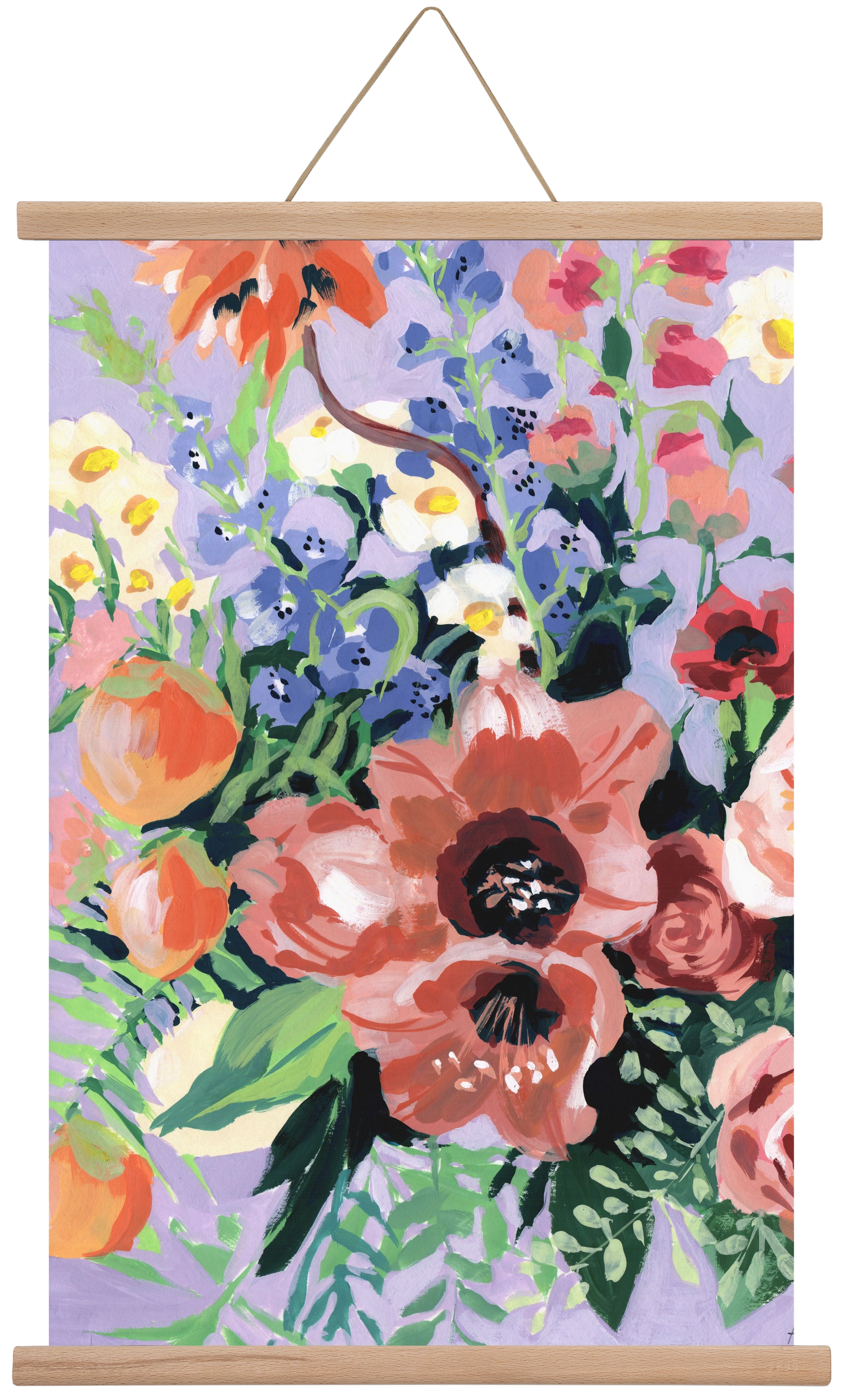 Tropical bouquet, 40x60 cm (40x60 cm), Tölgy akasztó
