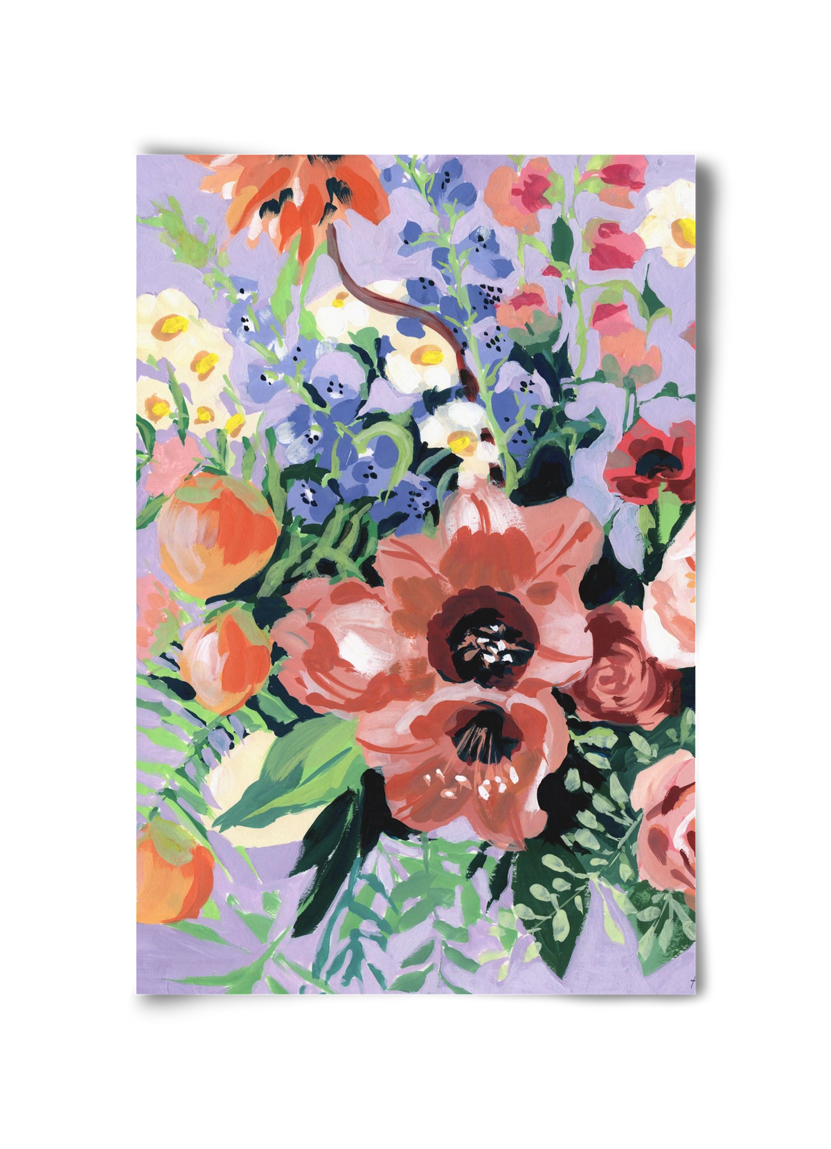 Tropical bouquet, 30x45 cm, Keret nélkül