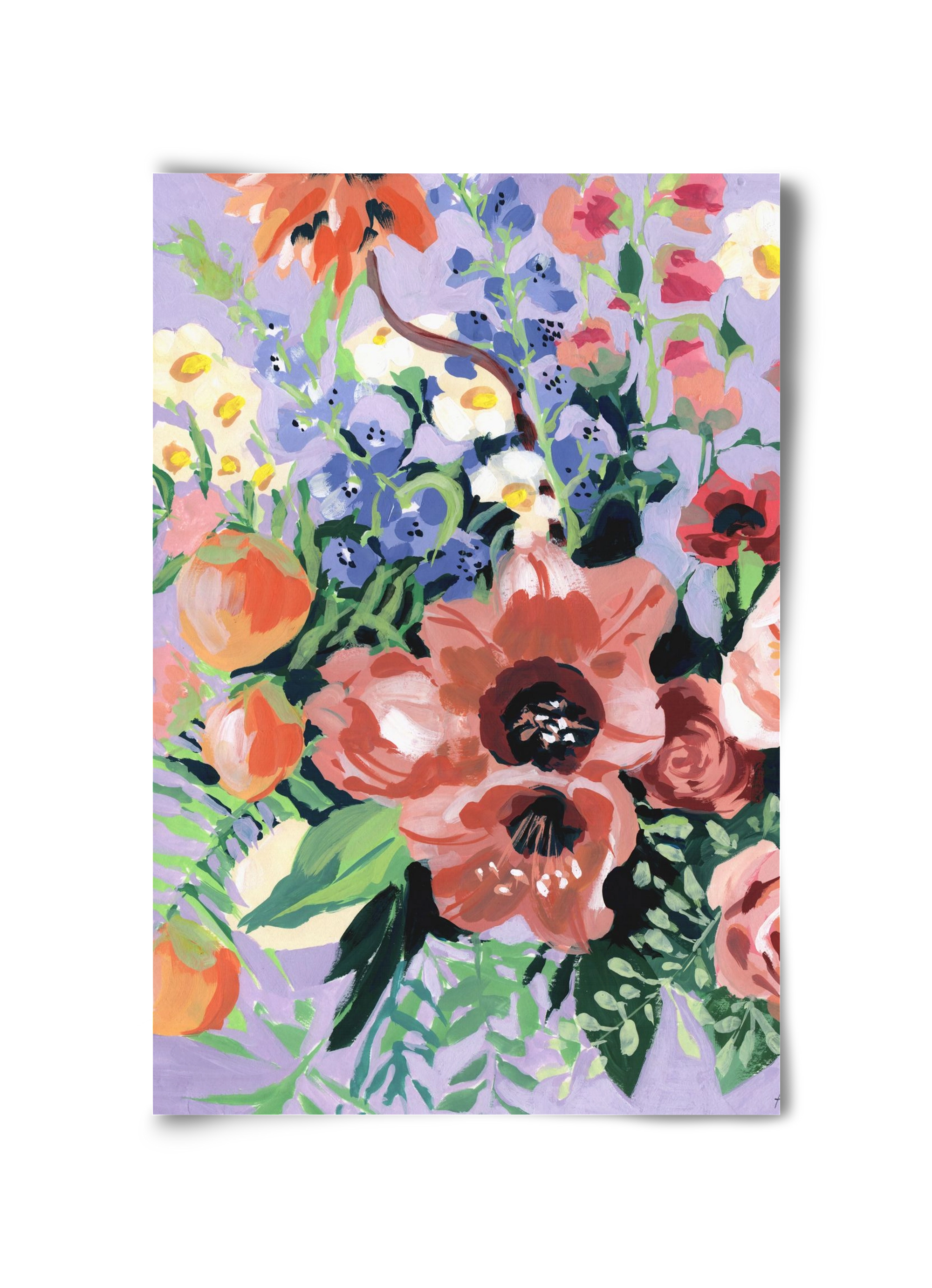 Tropical bouquet, 30x45 cm, Keret nélkül