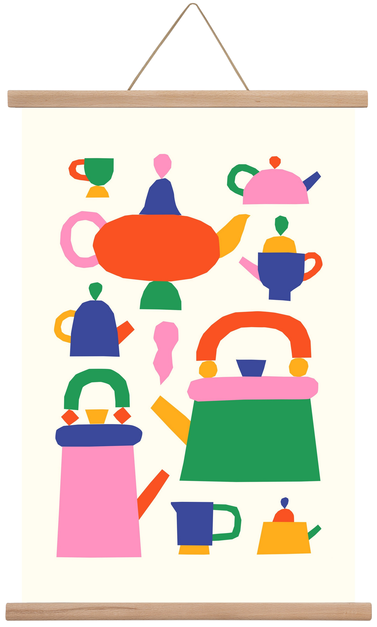 Teapots, 40x60 cm (40x60 cm), Tölgy akasztó