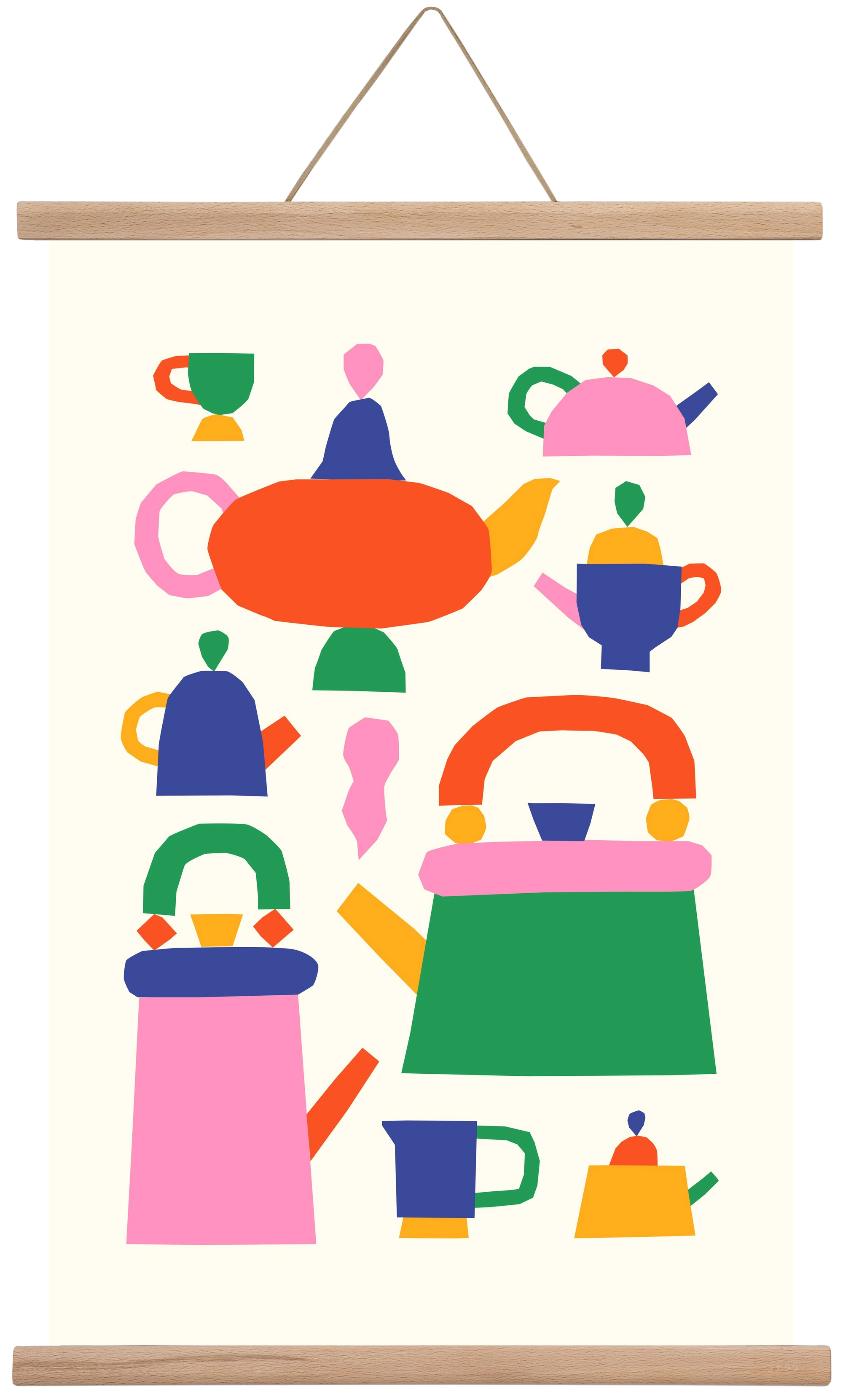 Teapots, 40x60 cm (40x60 cm), Tölgy akasztó