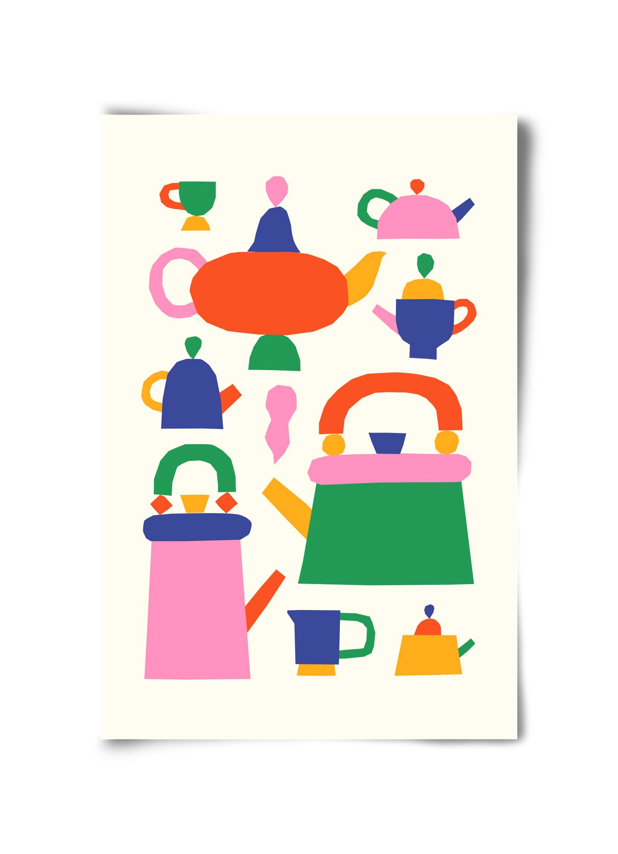 Teapots, 30x45 cm, Keret nélkül