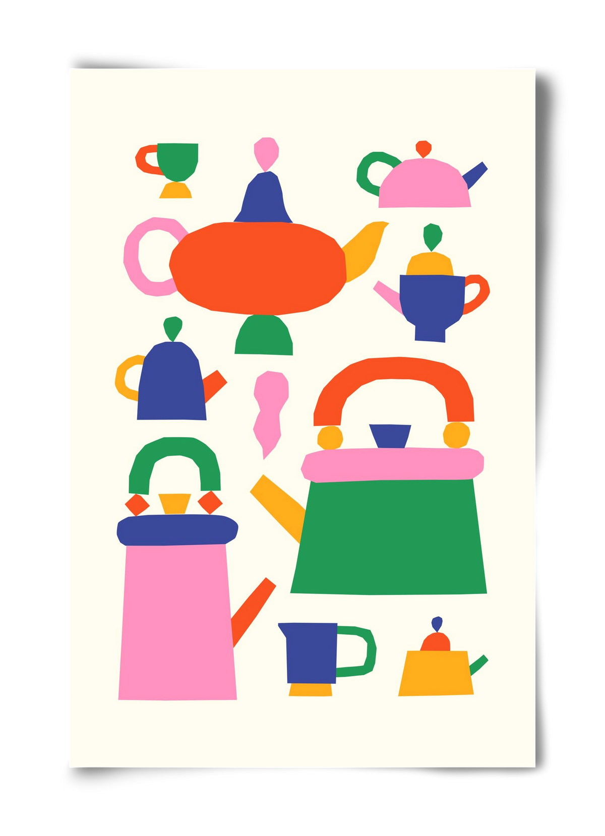 Teapots, 40x60 cm, Keret nélkül