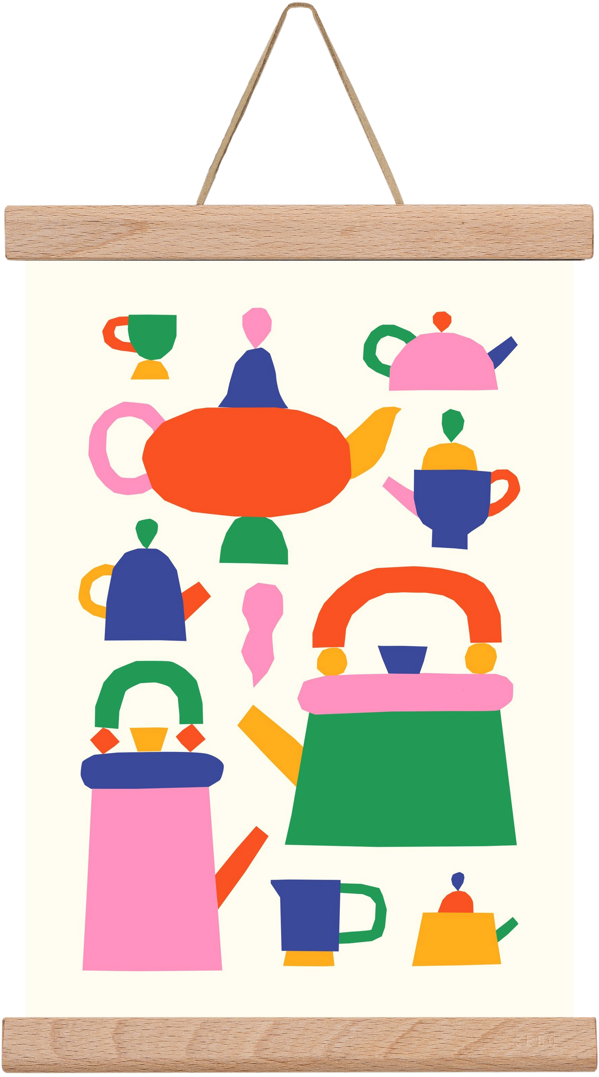 Teapots, 20x30 cm (20x30 cm), Tölgy akasztó