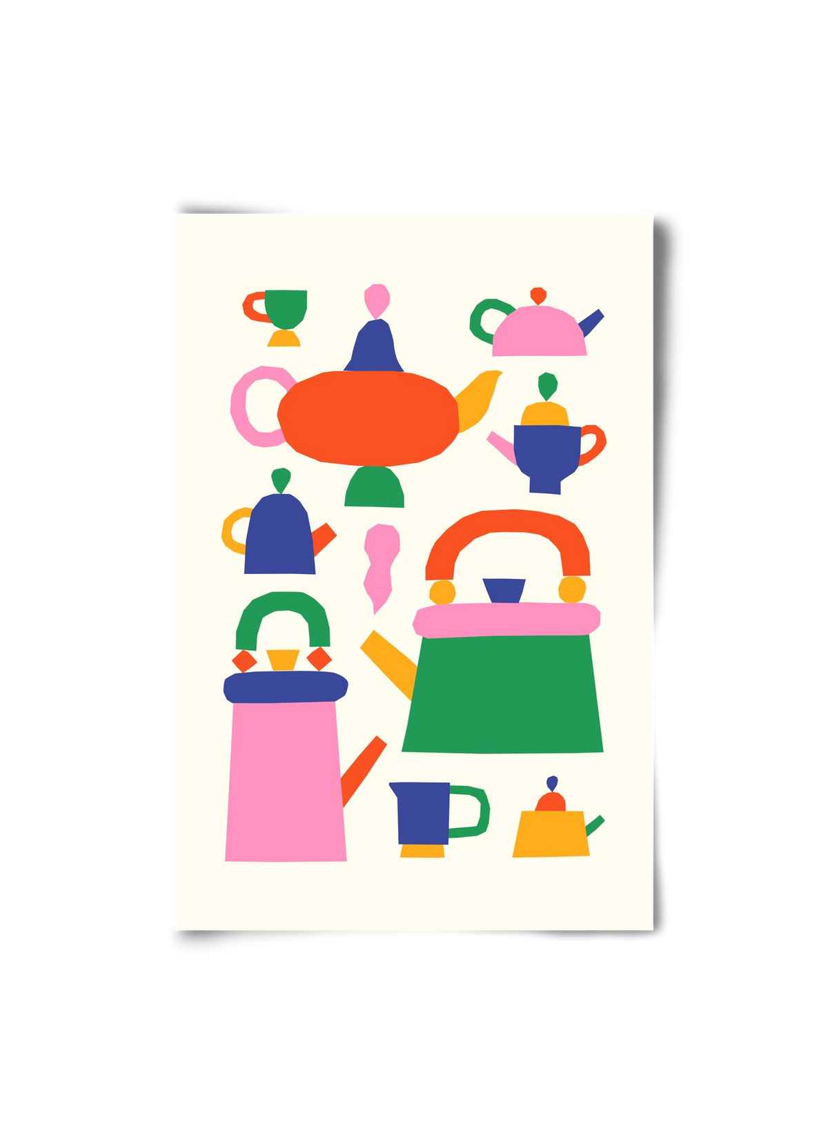 Teapots, 20x30 cm, Keret nélkül