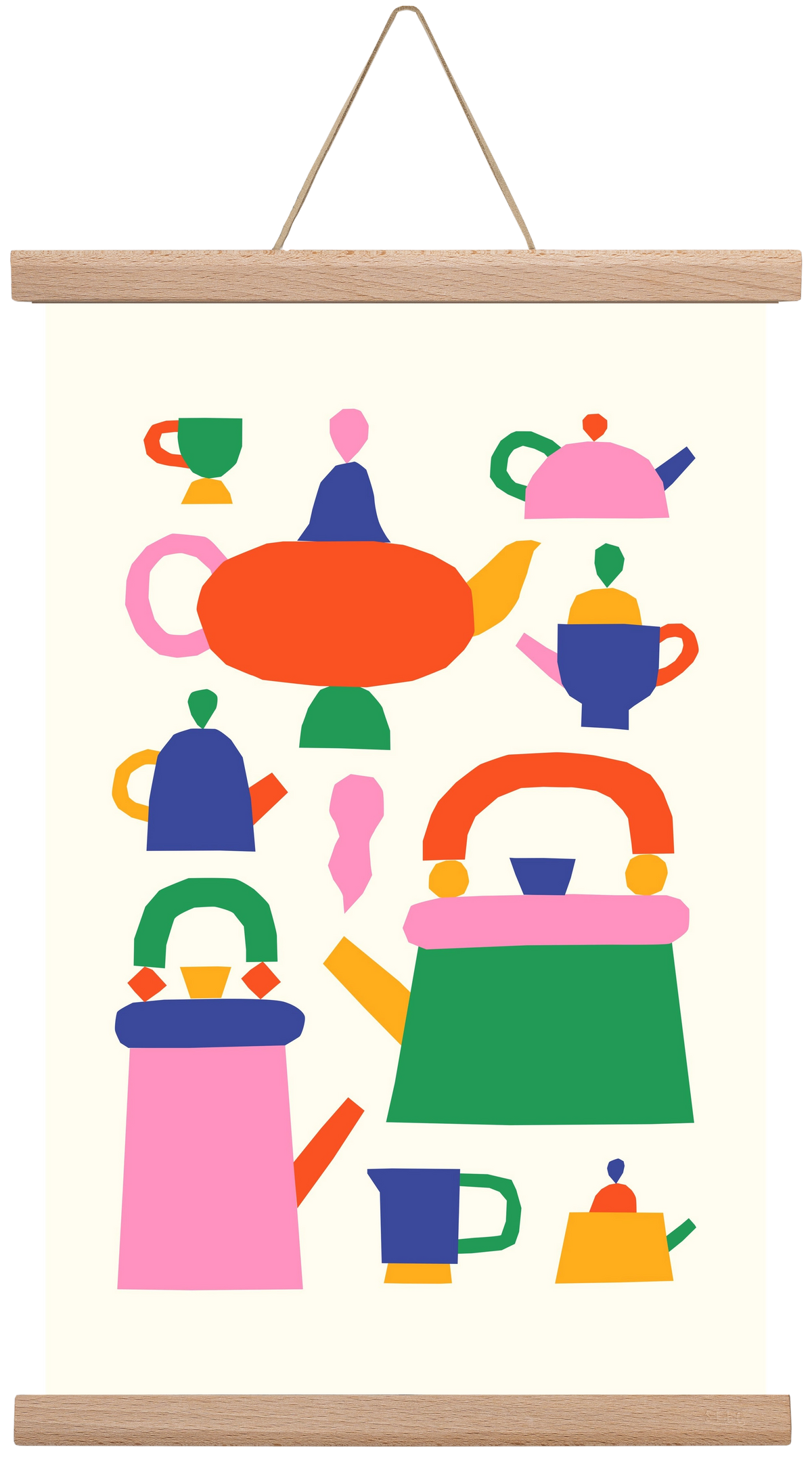 Teapots, 30x45 cm (30x45 cm), Tölgy akasztó