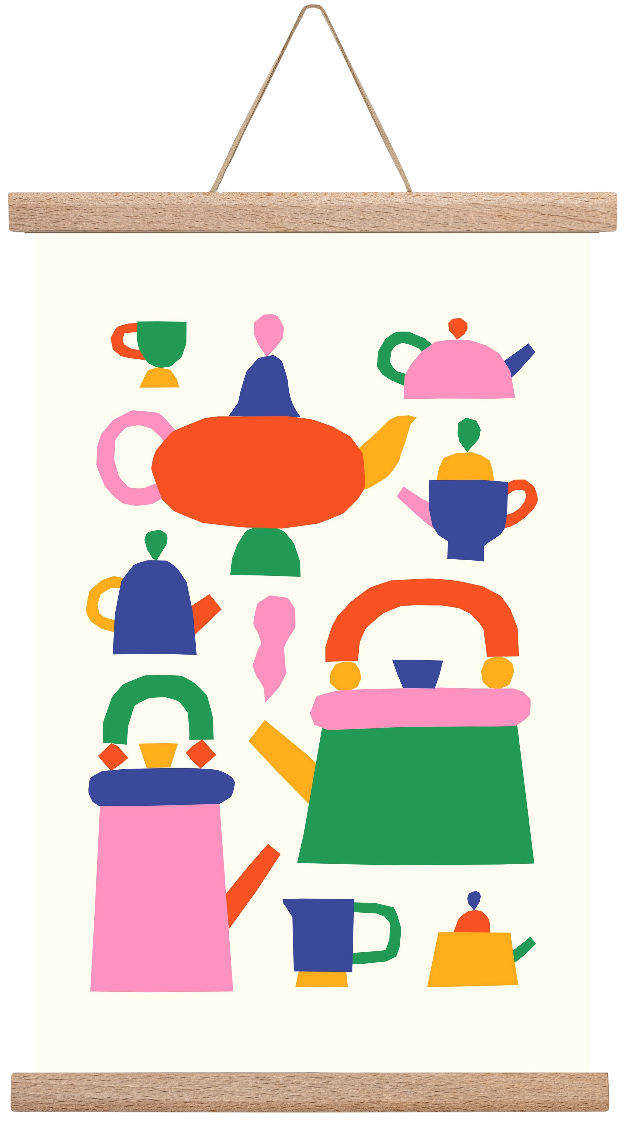 Teapots, 30x45 cm (30x45 cm), Tölgy akasztó