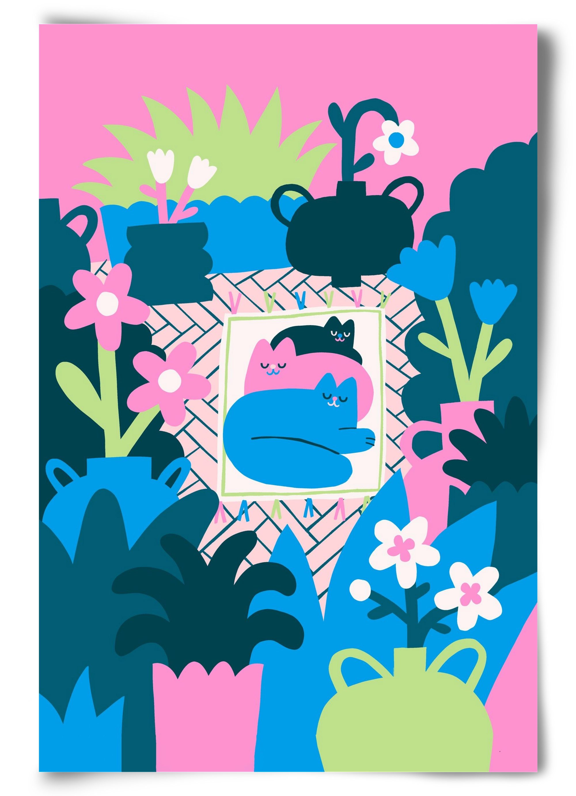 Cats , 60x90 cm, Keret nélkül