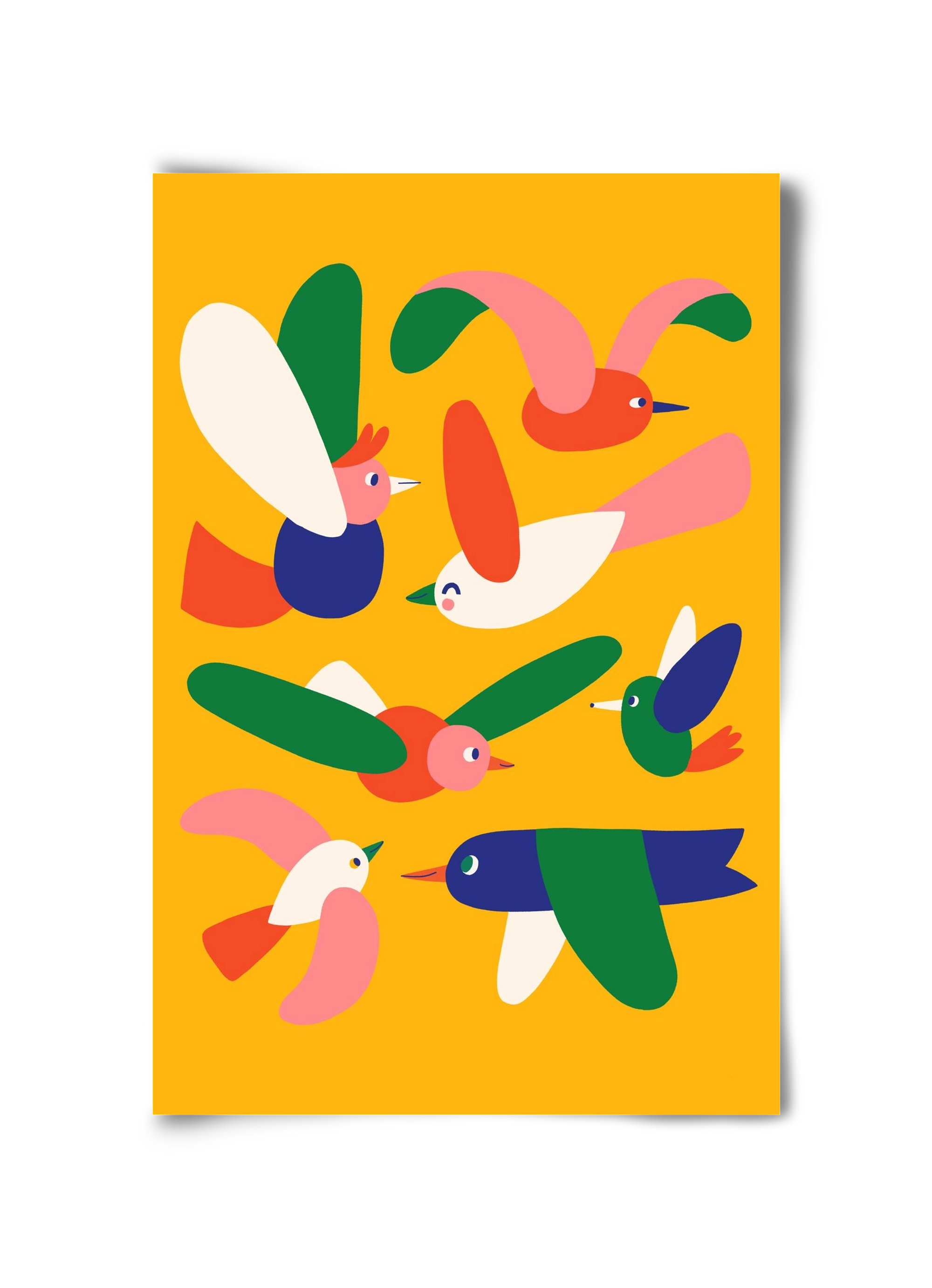 Birds, 30x45 cm, Keret nélkül