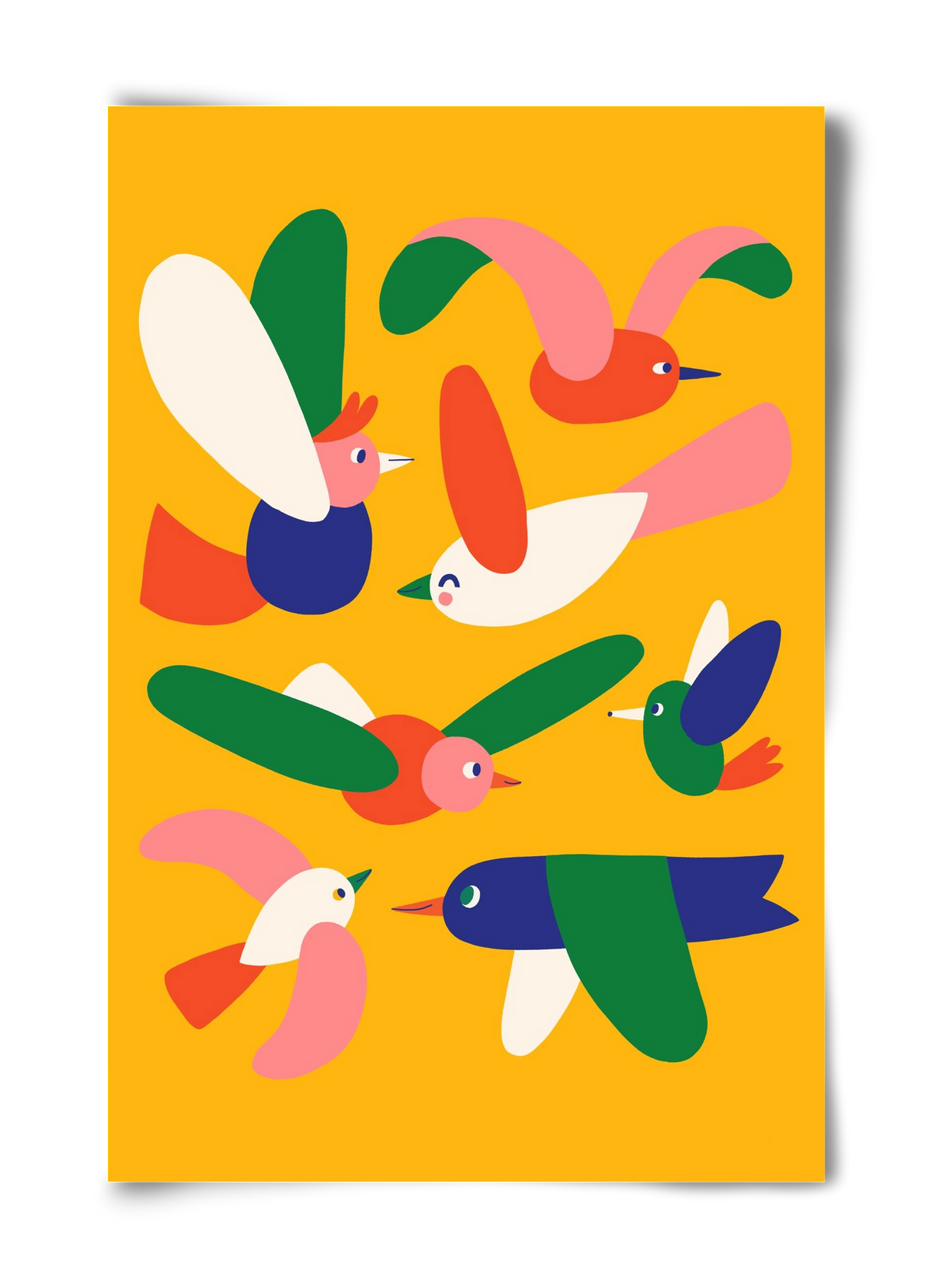 Birds, 40x60 cm, Keret nélkül