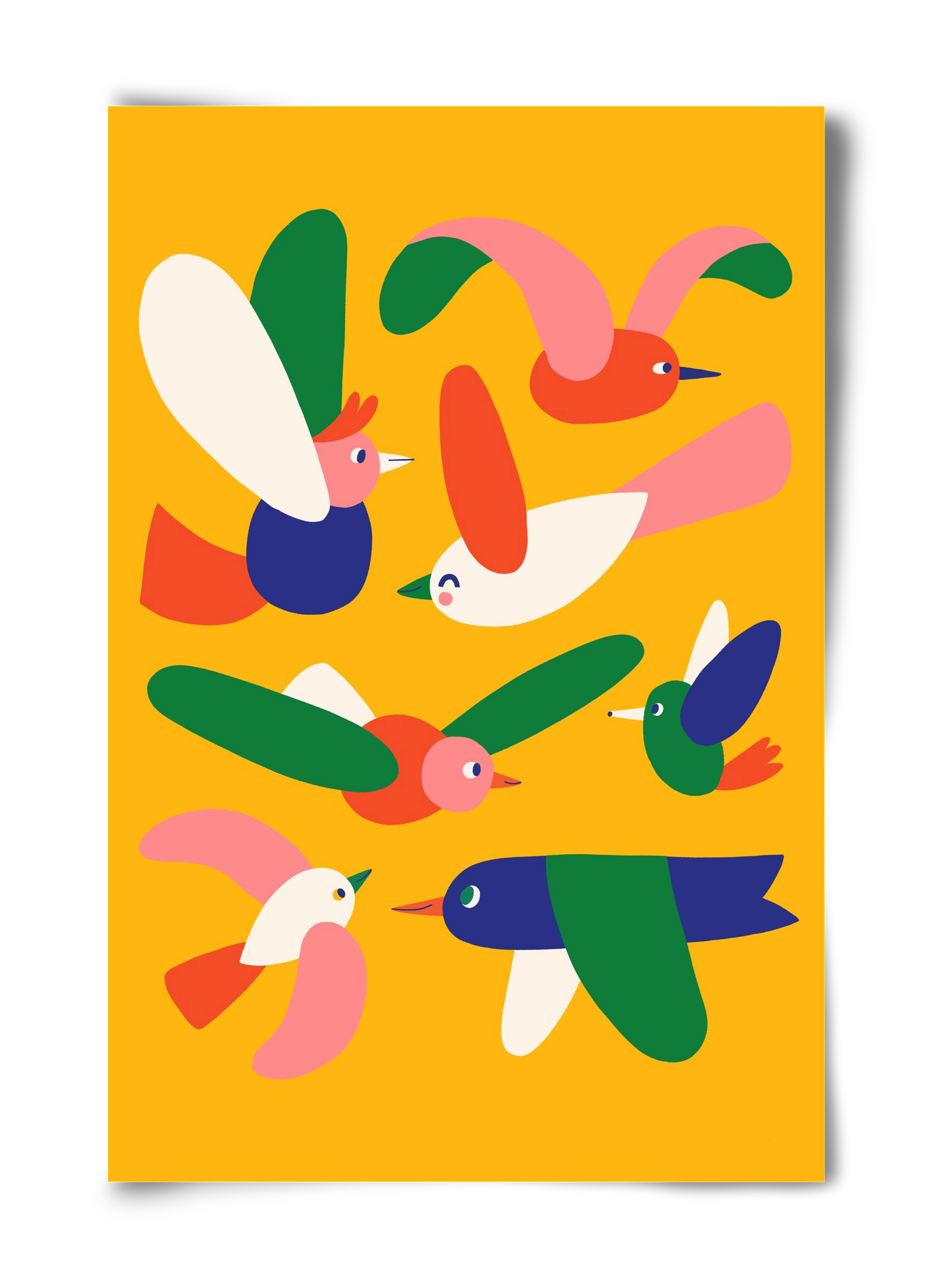 Birds, 40x60 cm, Keret nélkül