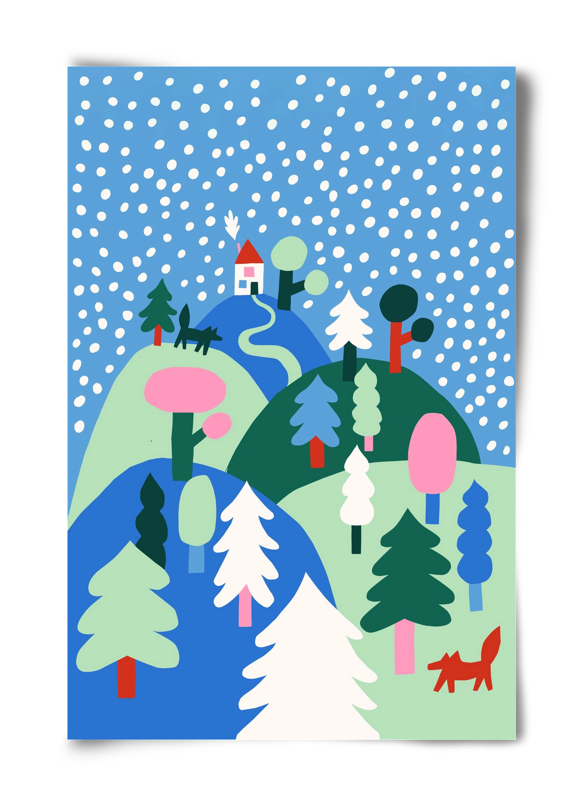 Snowing, 40x60 cm, Keret nélkül