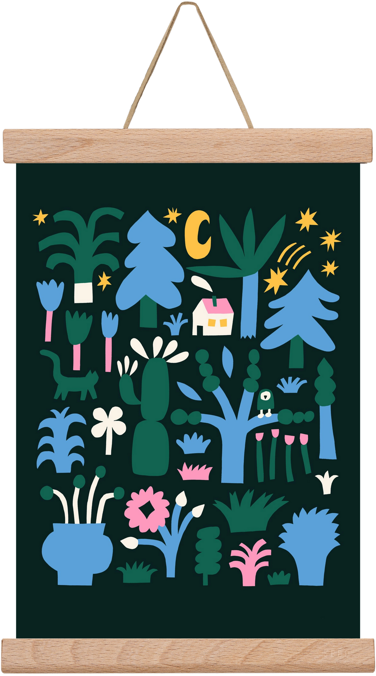 MAgic Garden, 20x30 cm (20x30 cm), Tölgy akasztó