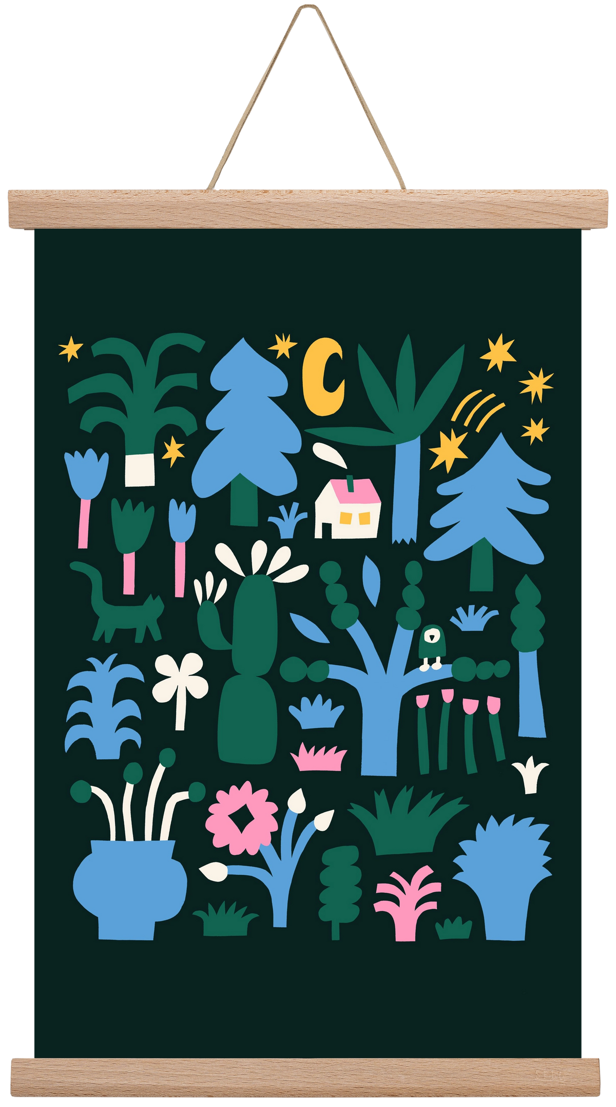 MAgic Garden, 30x45 cm (30x45 cm), Tölgy akasztó