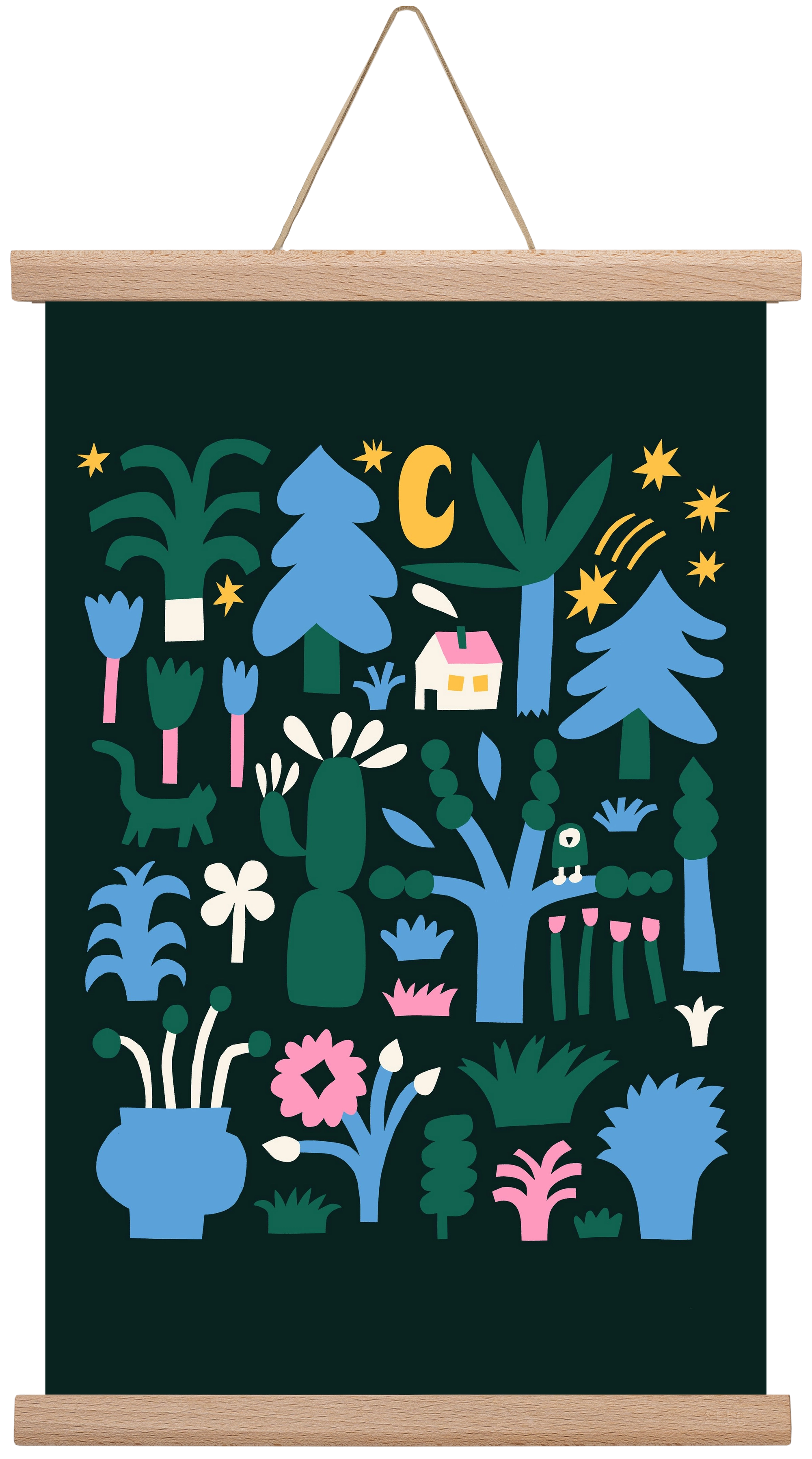 MAgic Garden, 30x45 cm (30x45 cm), Tölgy akasztó