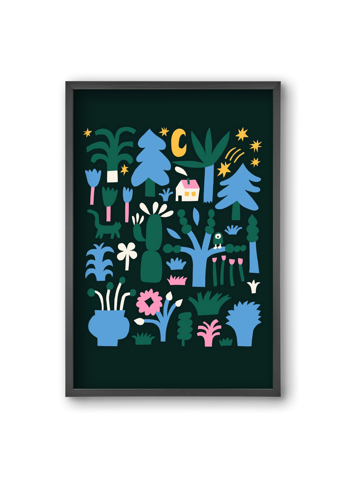 MAgic Garden, 20x30 cm (20x30 cm), Fekete keret