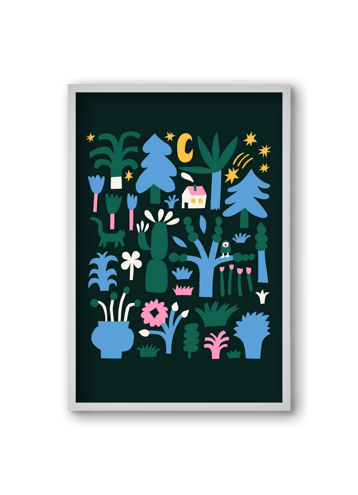 MAgic Garden, 20x30 cm (20x30 cm), Fehér keret