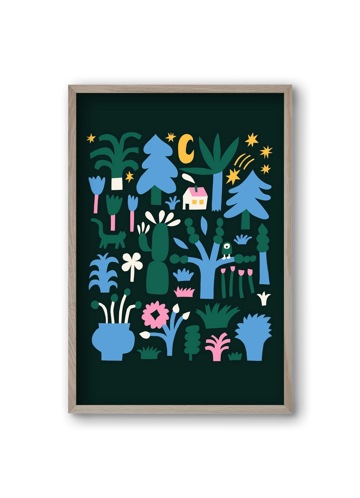 MAgic Garden, 20x30 cm (20x30 cm), Tölgy keret