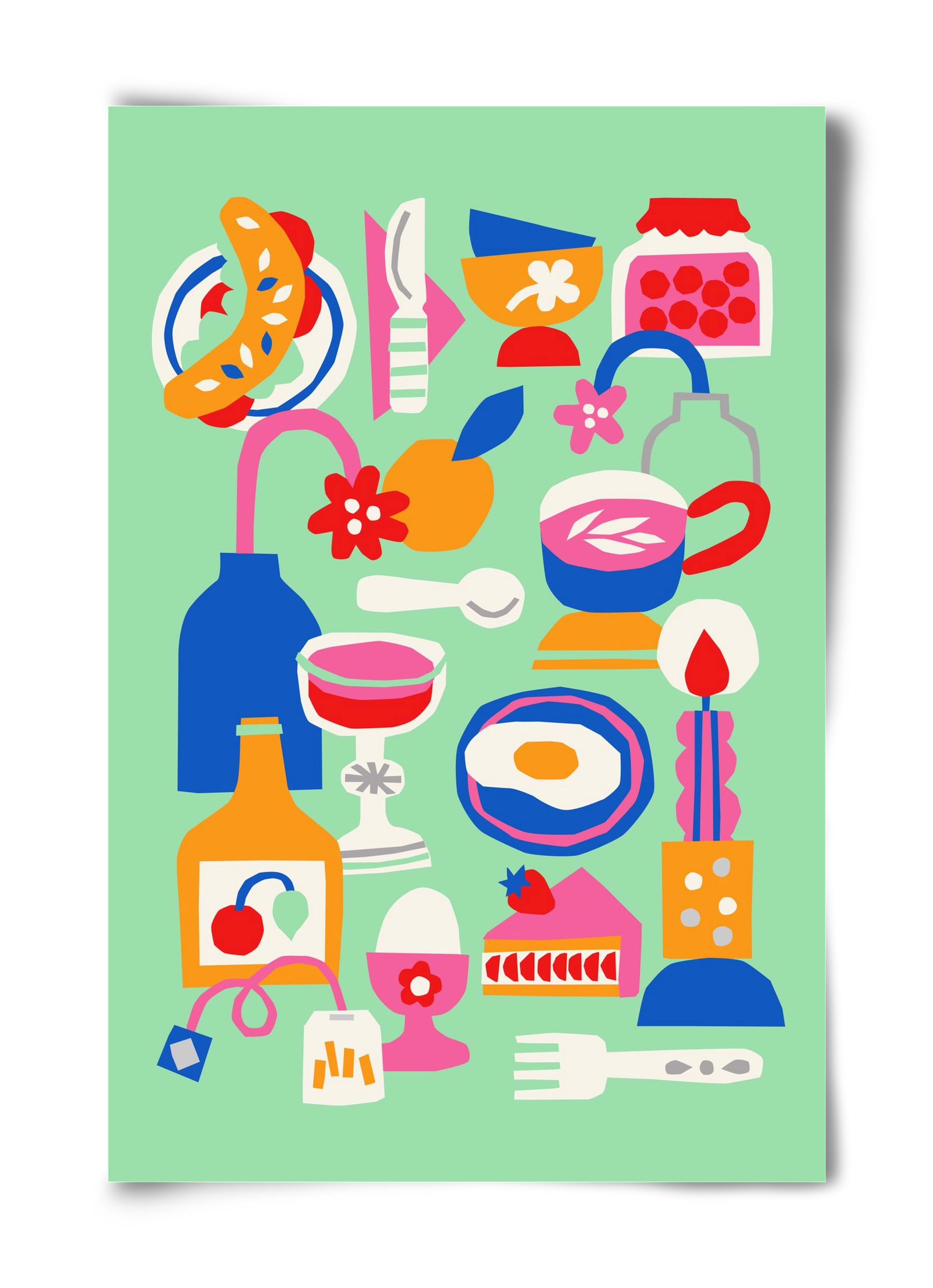 Breakfast, 40x60 cm, Keret nélkül