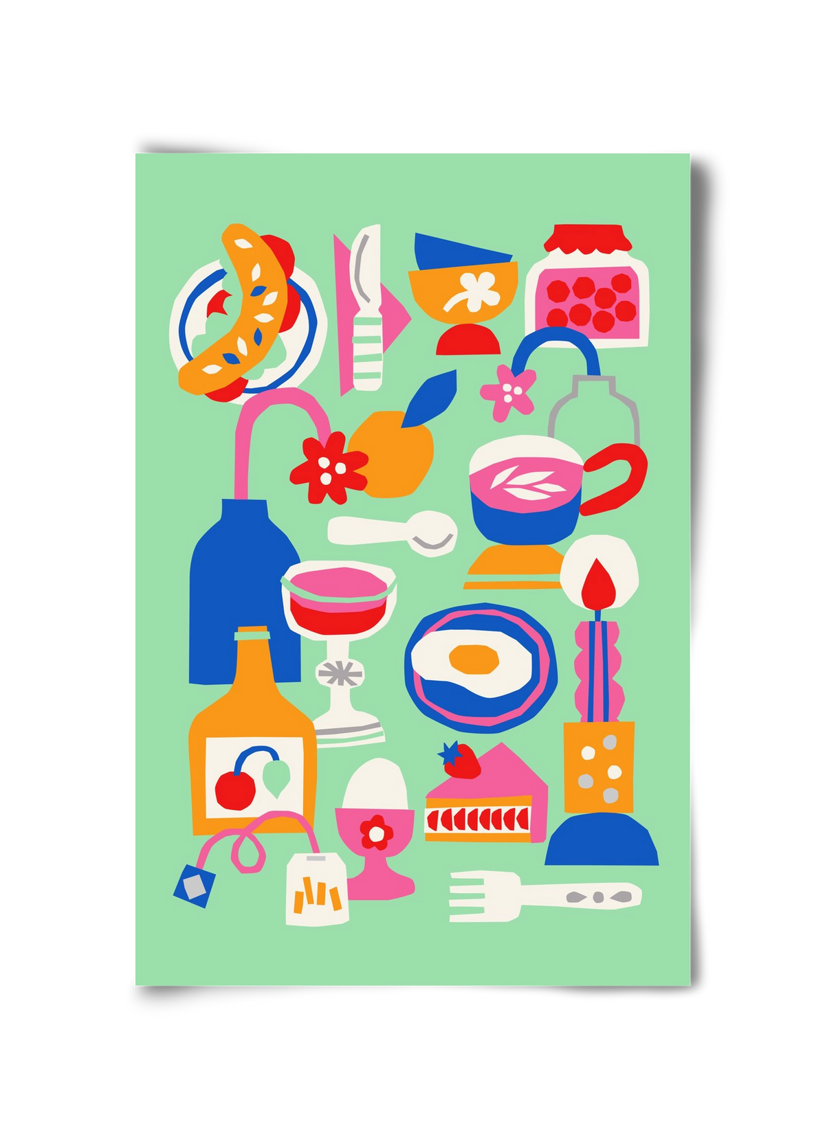 Breakfast, 30x45 cm, Keret nélkül