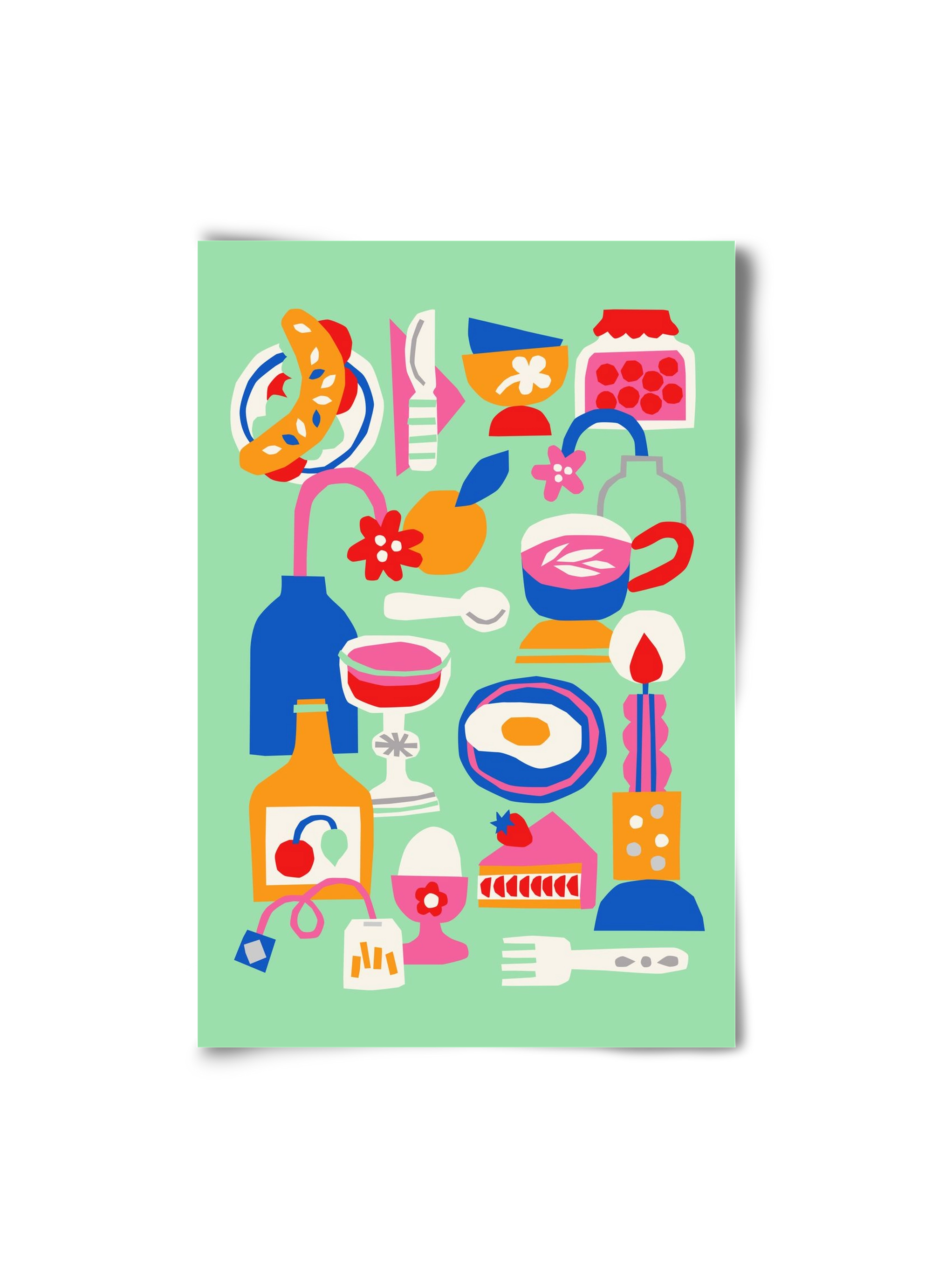 Breakfast, 20x30 cm, Keret nélkül