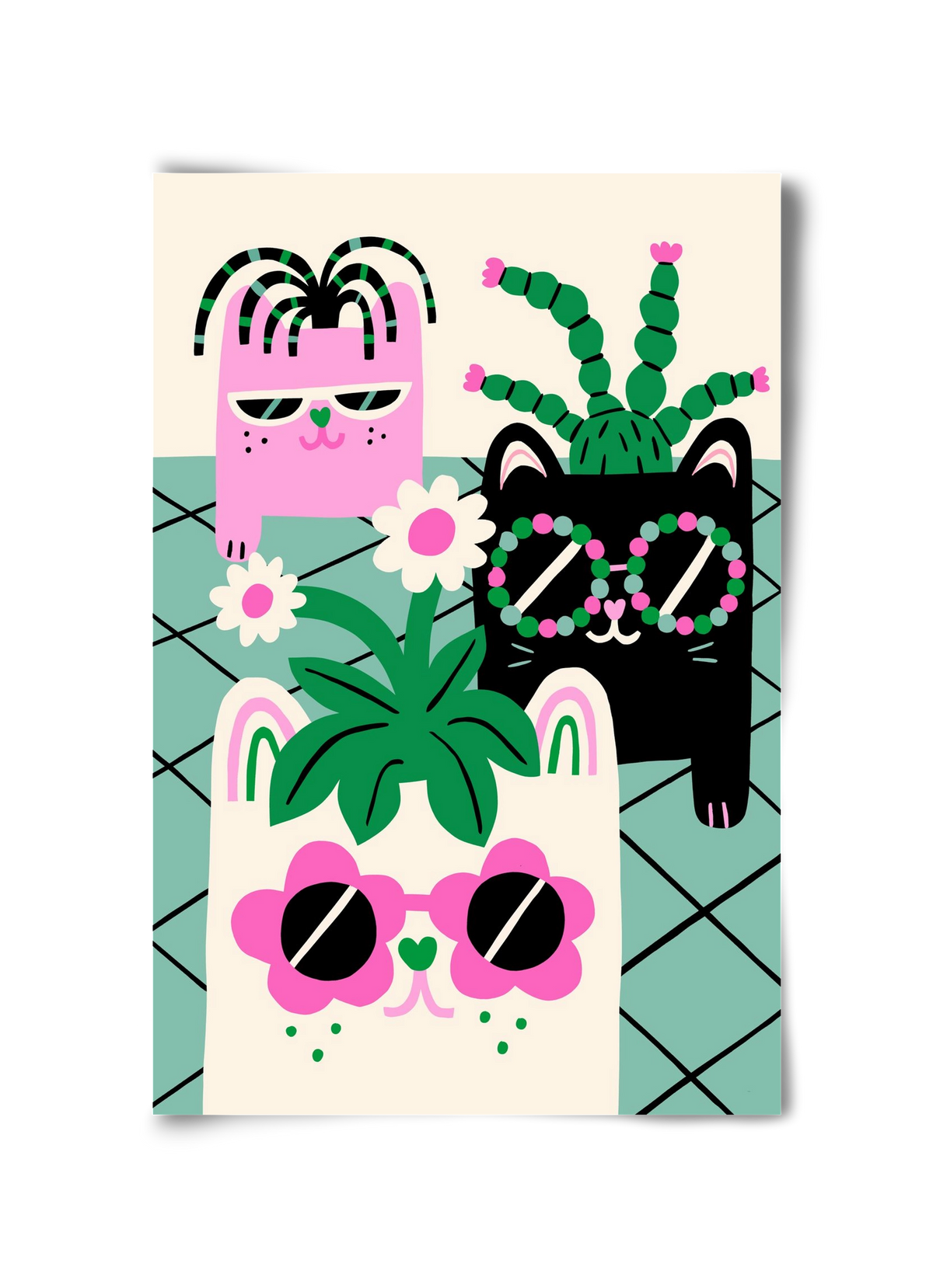 Cat Pots, 30x45 cm, Keret nélkül