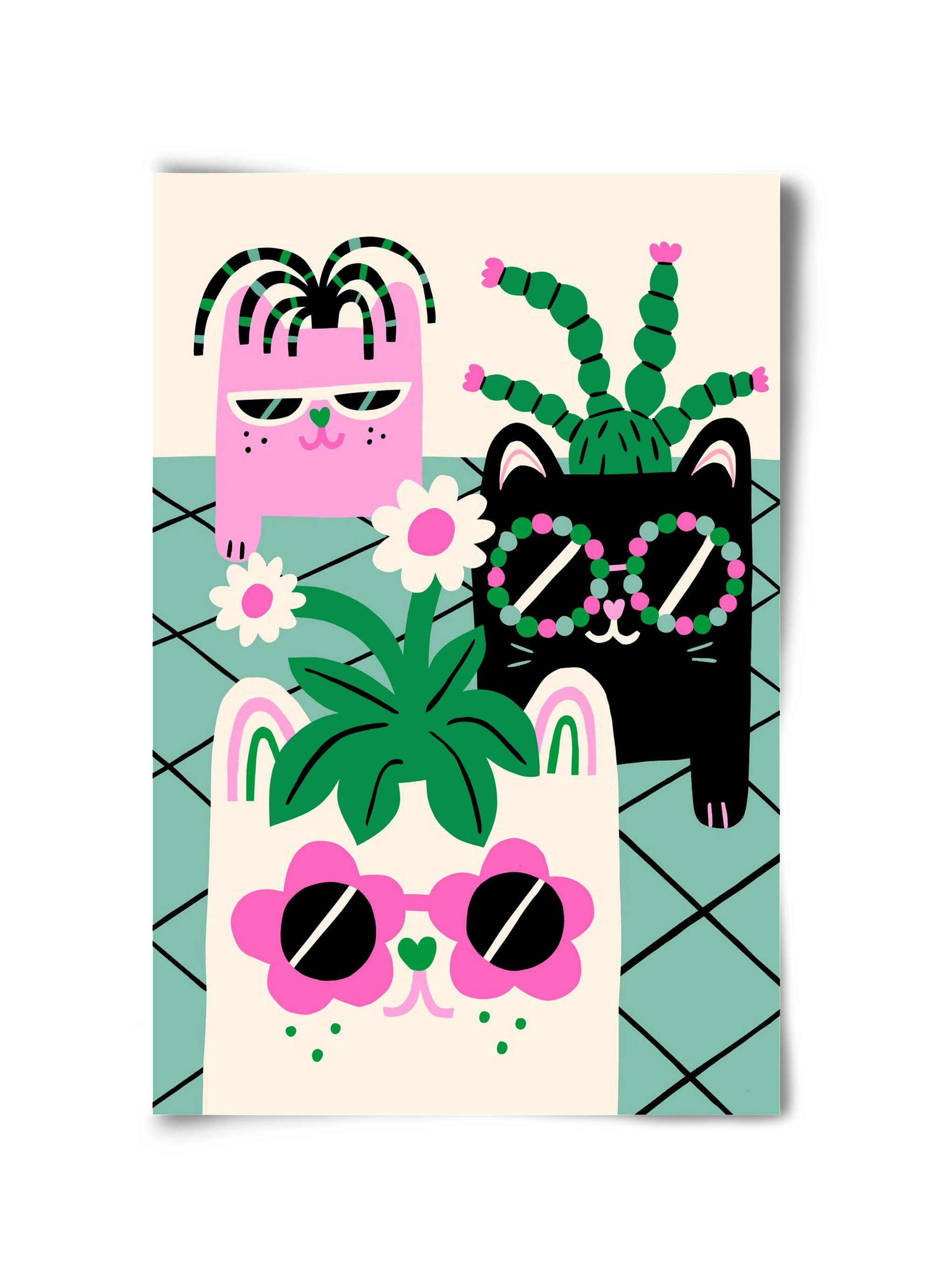 Cat Pots, 30x45 cm, Keret nélkül