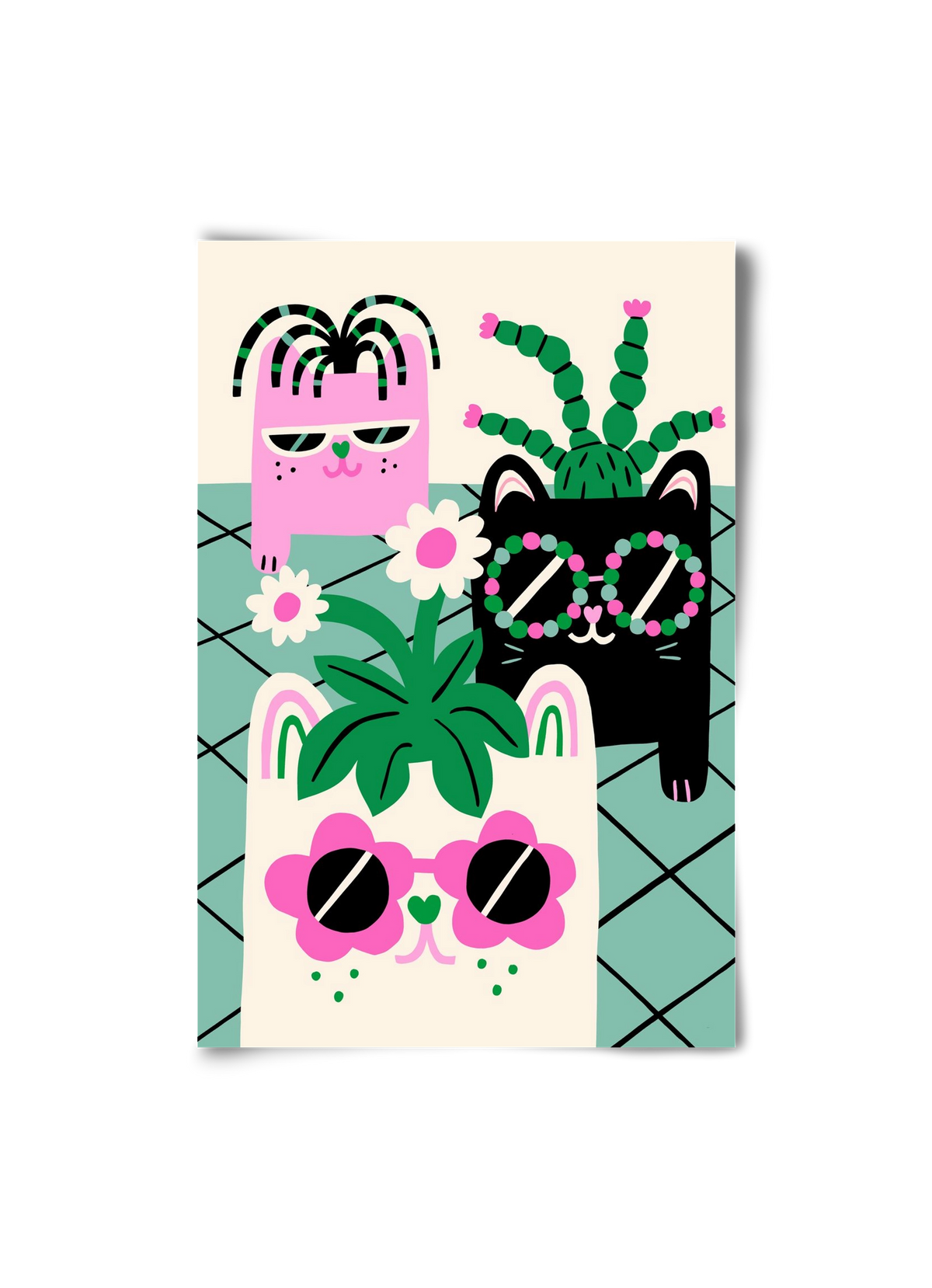 Cat Pots, 20x30 cm, Keret nélkül