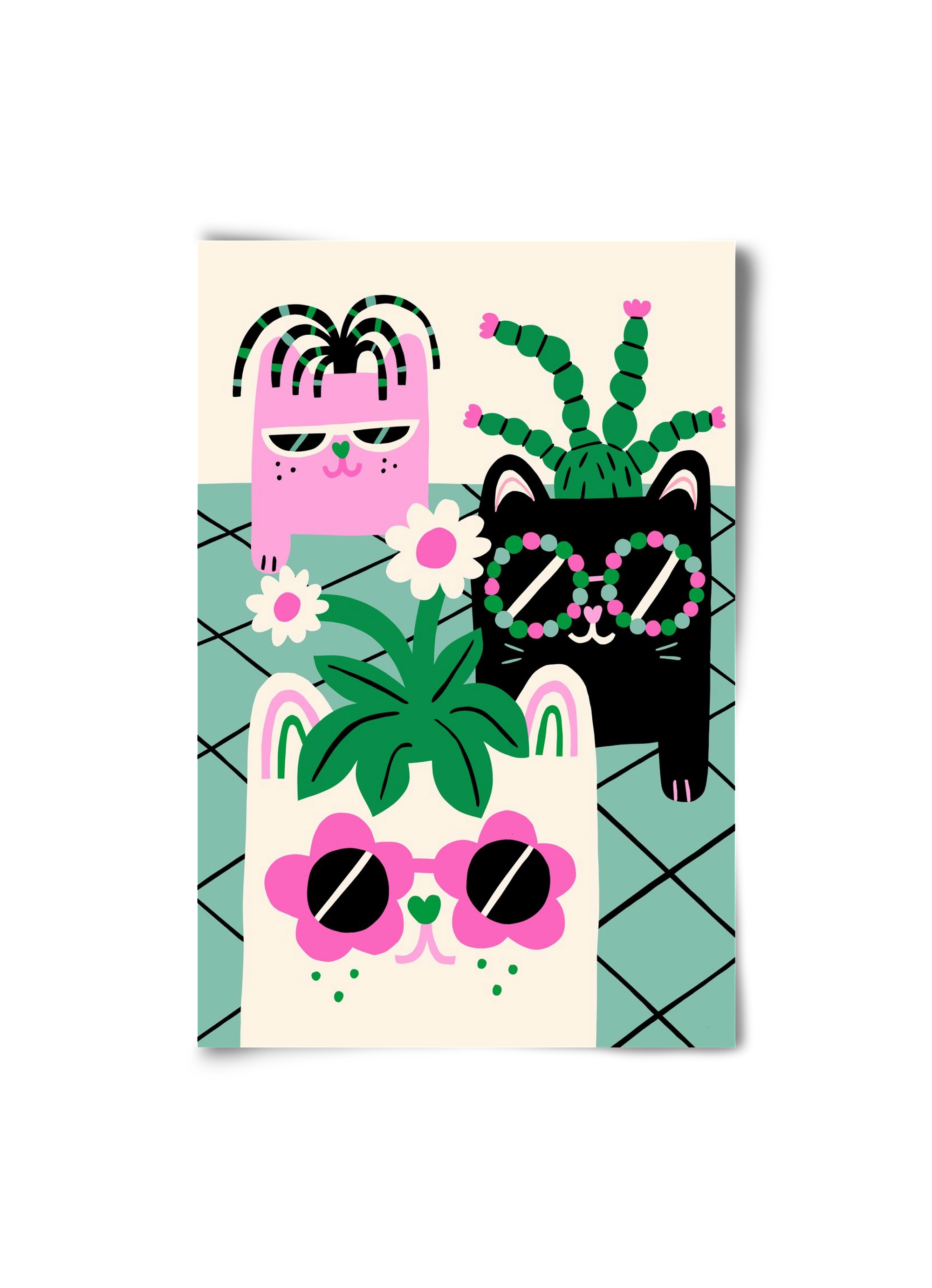 Cat Pots, 20x30 cm, Keret nélkül