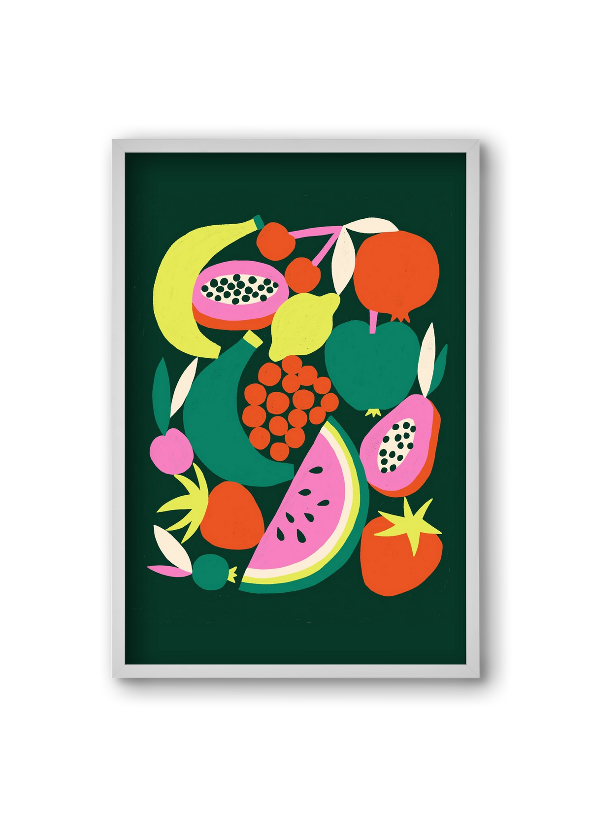 Fruits, 20x30 cm (20x30 cm), Fehér keret