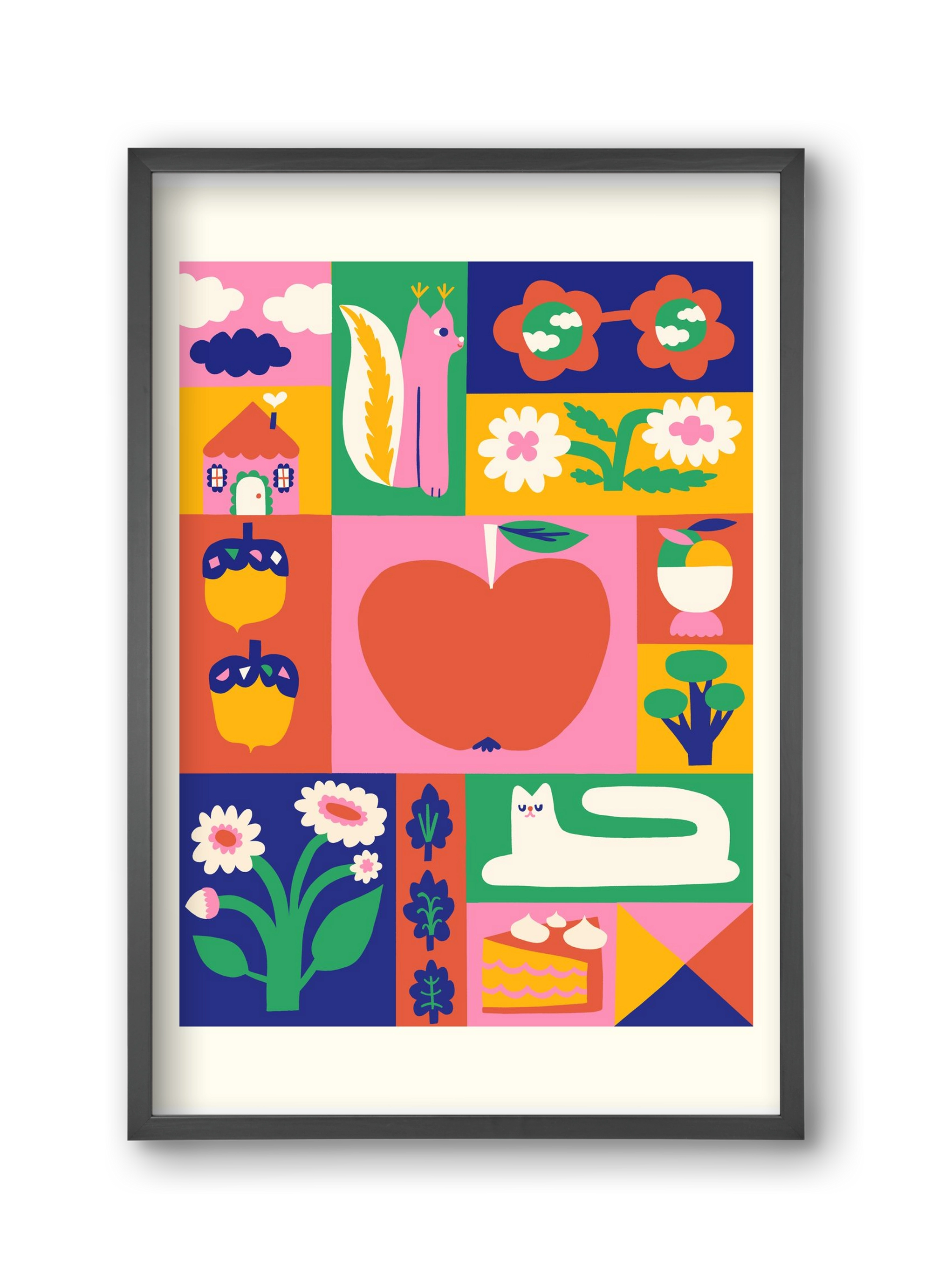 Daydreaming, 30x45 cm (30x45 cm), Fekete keret