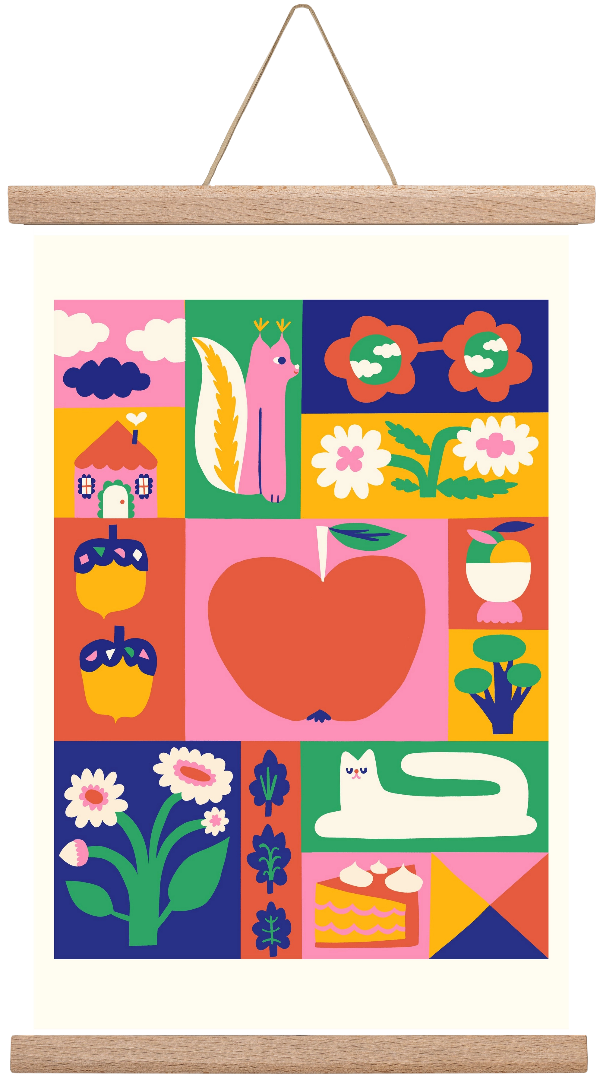 Daydreaming, 30x45 cm (30x45 cm), Tölgy akasztó