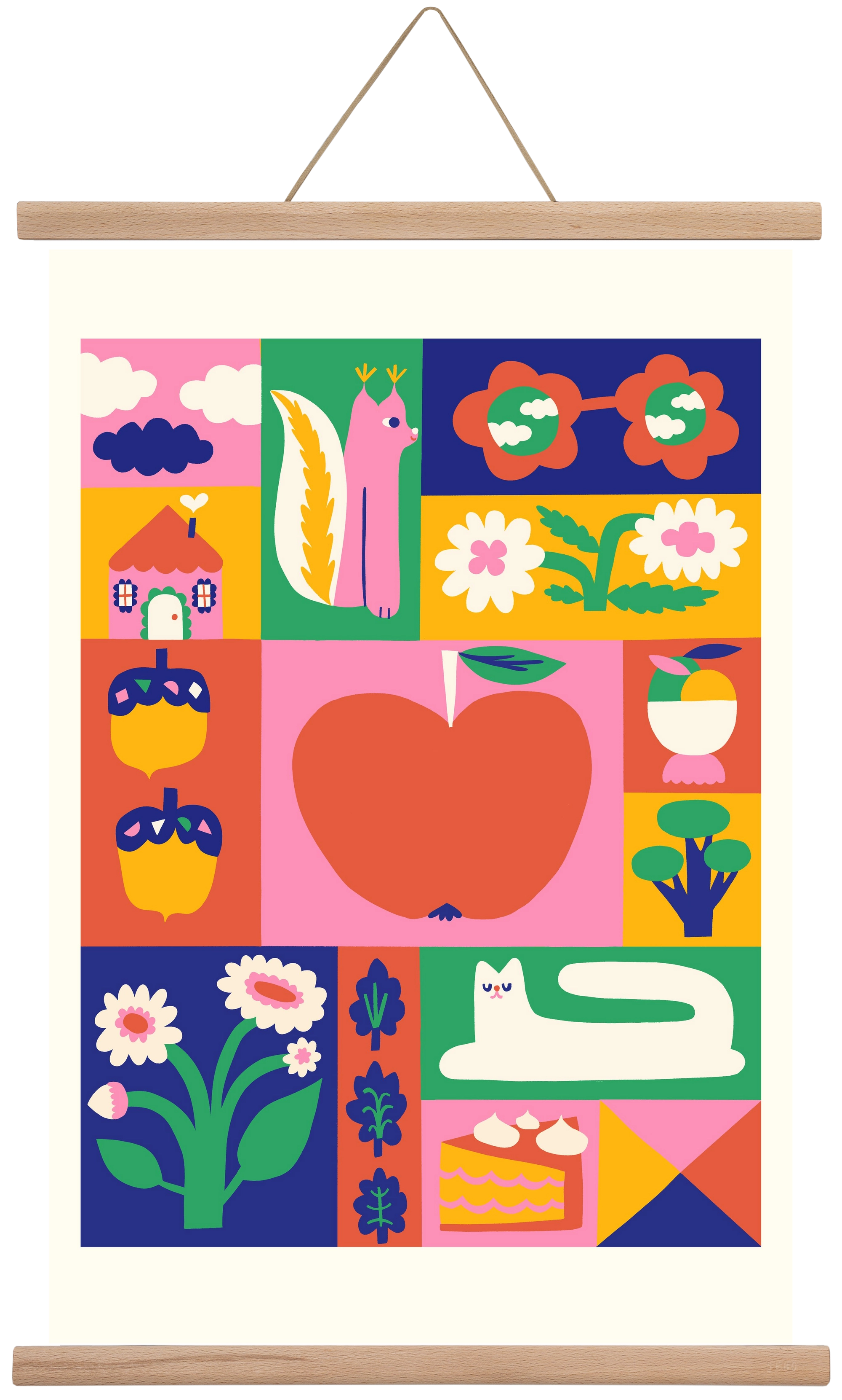 Daydreaming, 40x60 cm (40x60 cm), Tölgy akasztó