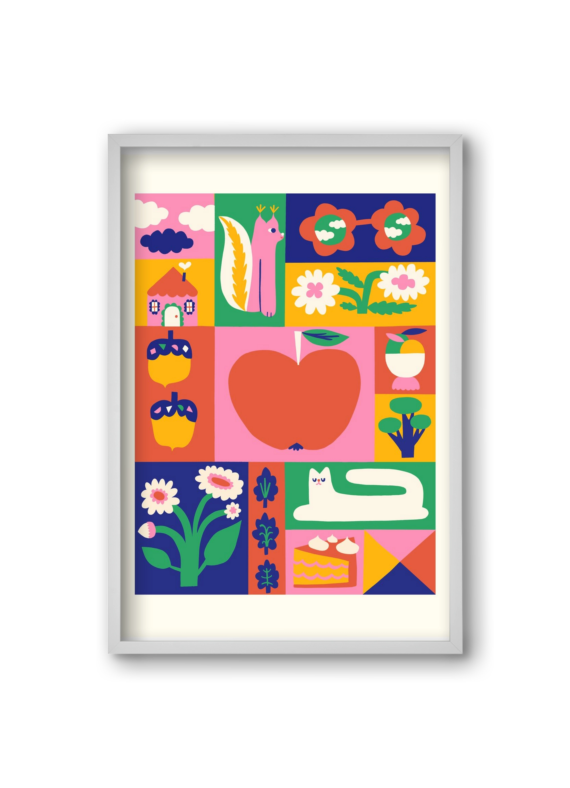 Daydreaming, 20x30 cm (20x30 cm), Fehér keret