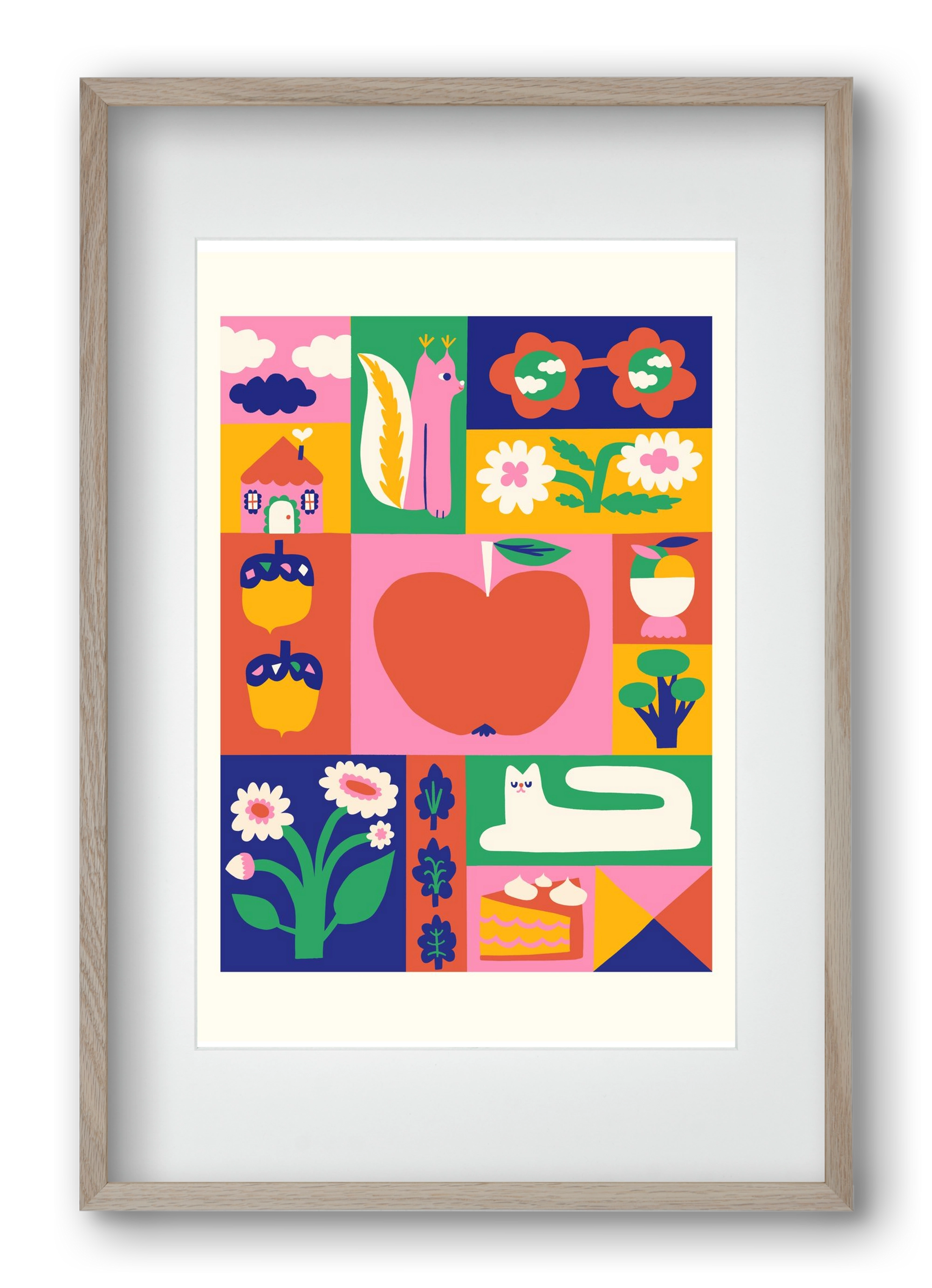 Daydreaming, 40x60 cm (30x45 cm), Tölgy keret, paszpartuval