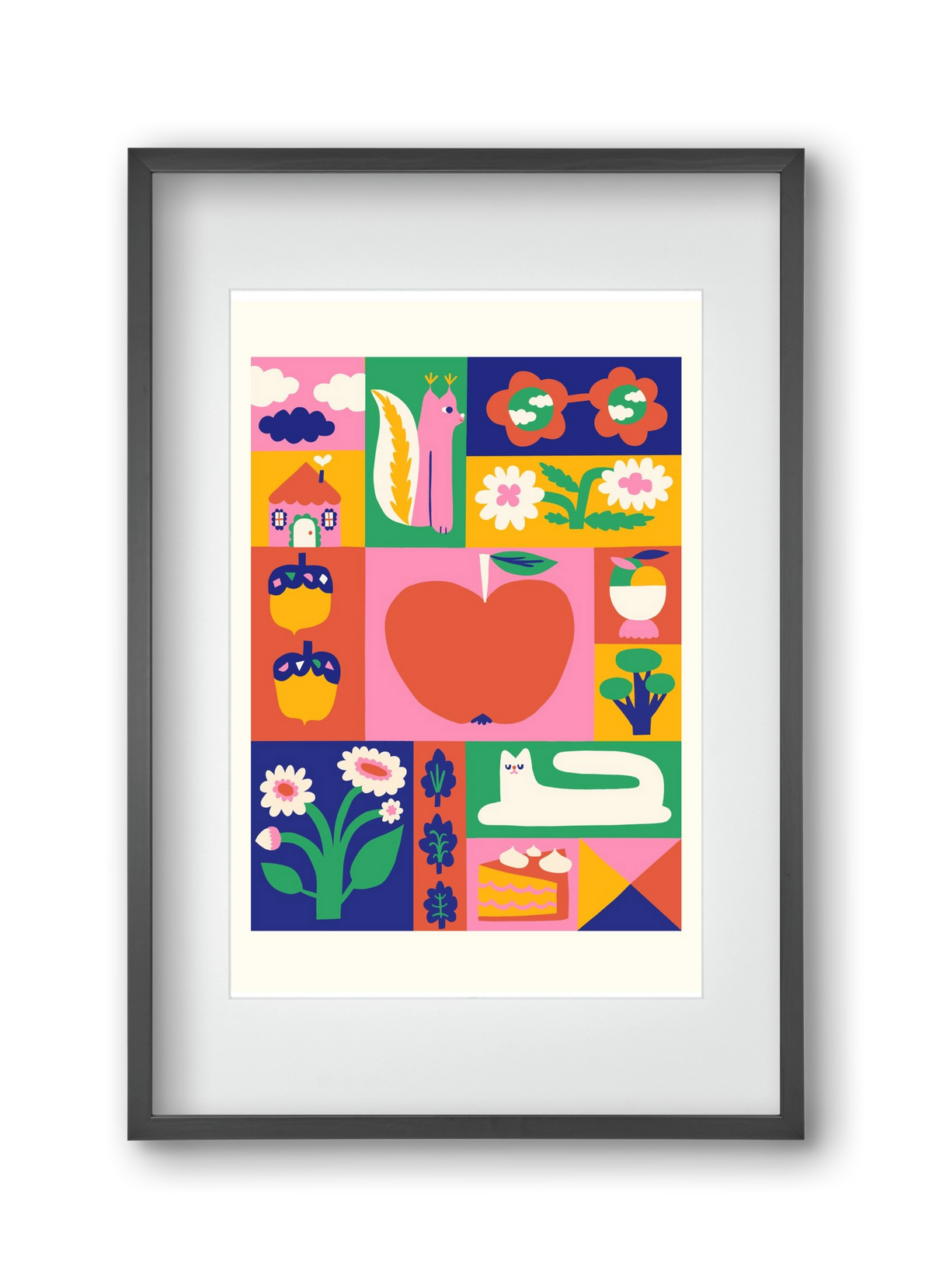 Daydreaming, 30x45 cm (20x30 cm), Fekete keret, paszpartuval