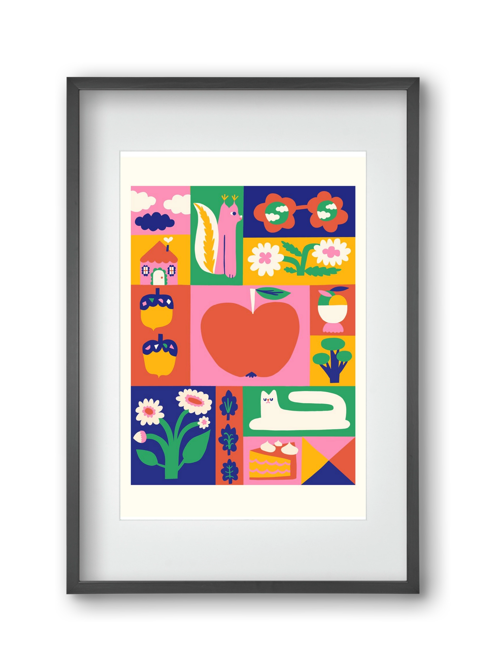 Daydreaming, 30x45 cm (20x30 cm), Fekete keret, paszpartuval