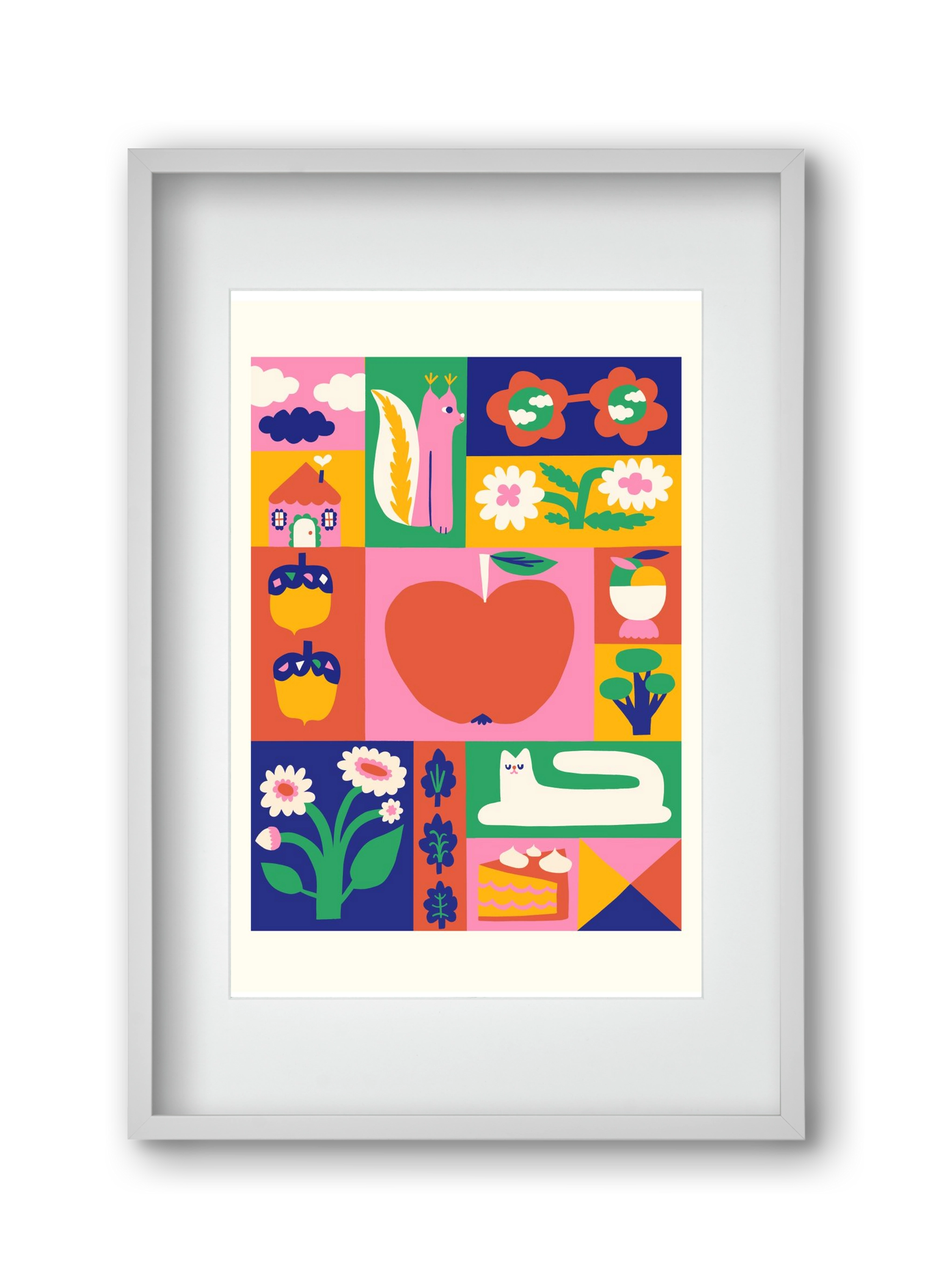 Daydreaming, 30x45 cm (20x30 cm), Fehér keret, paszpartuval