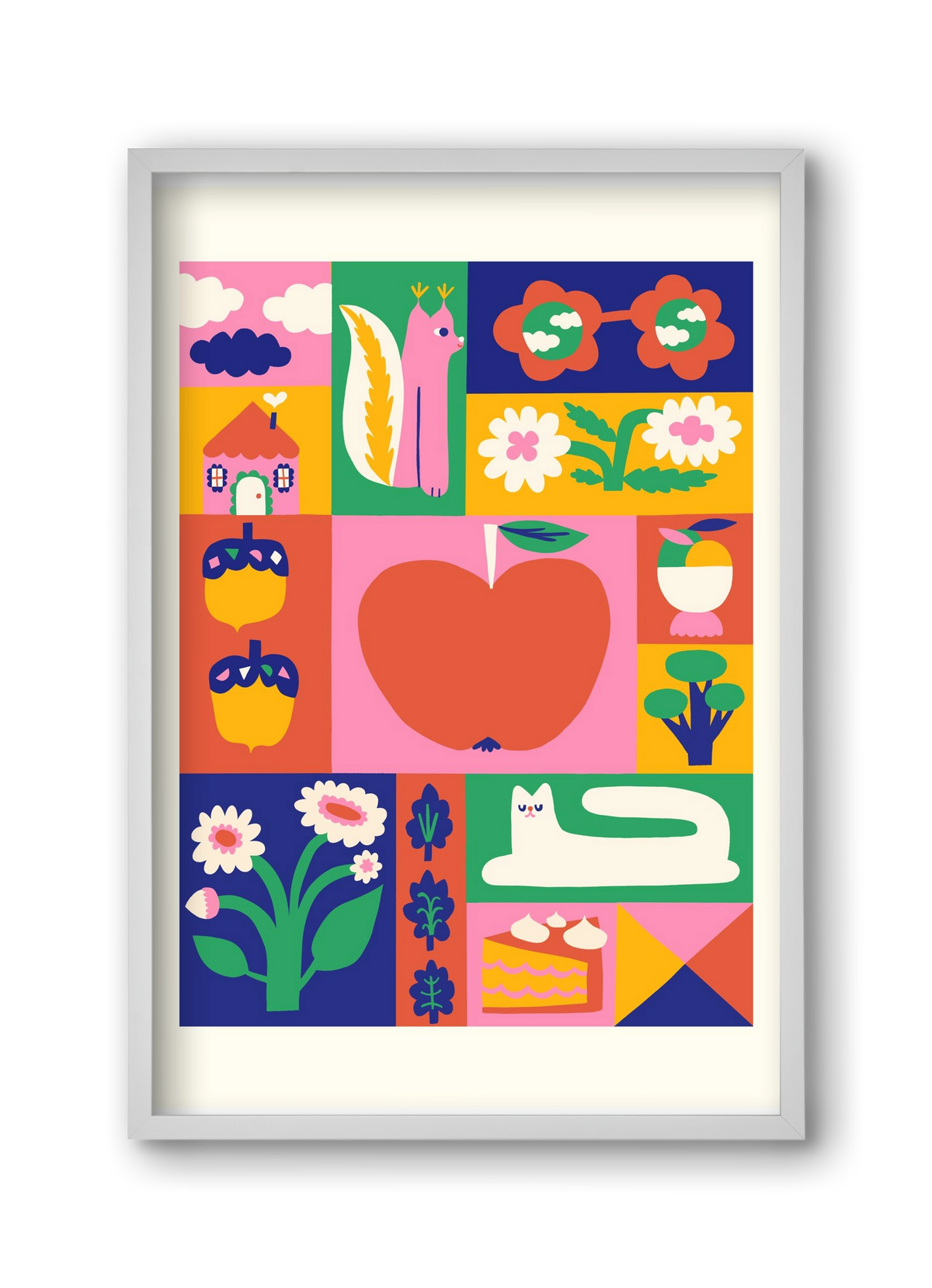 Daydreaming, 30x45 cm (30x45 cm), Fehér keret