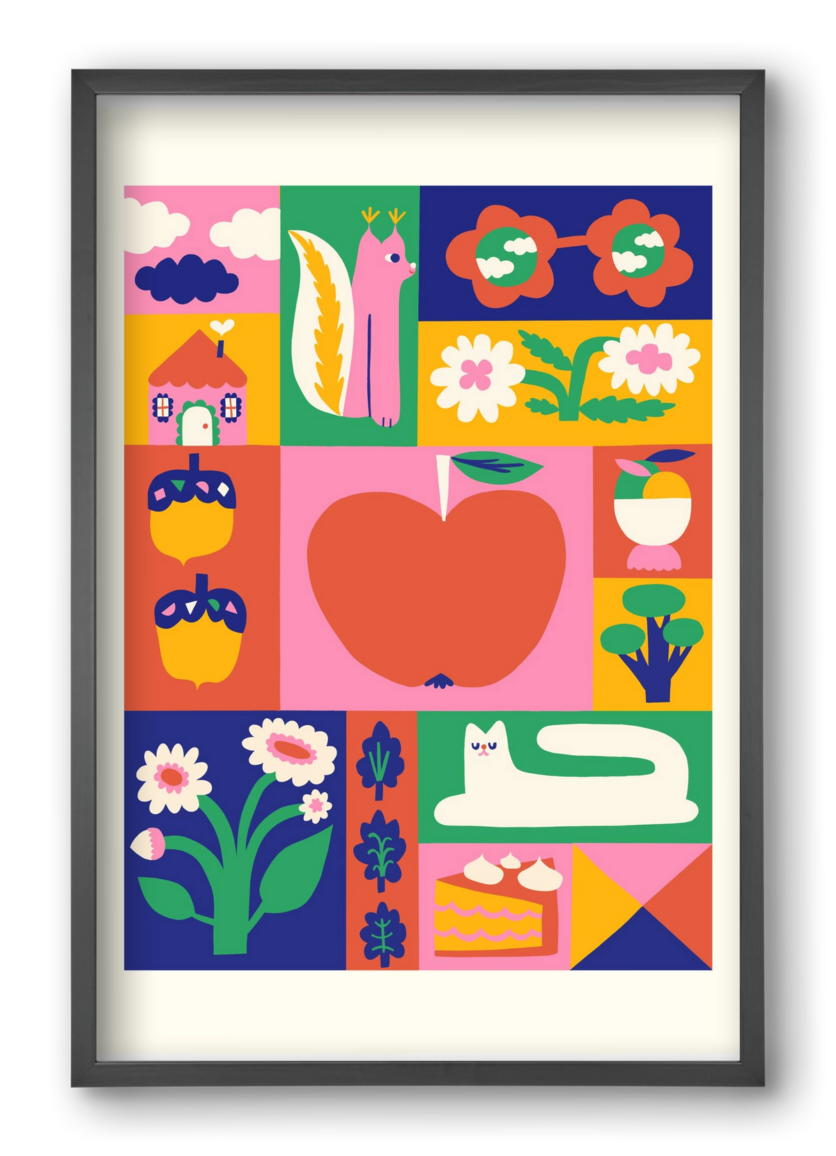 Daydreaming, 40x60 cm (40x60 cm), Fekete keret