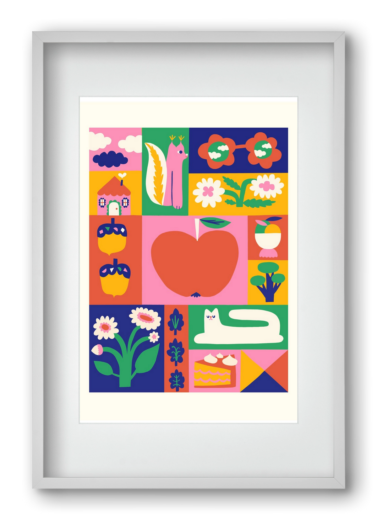 Daydreaming, 40x60 cm (30x45 cm), Fehér keret, paszpartuval