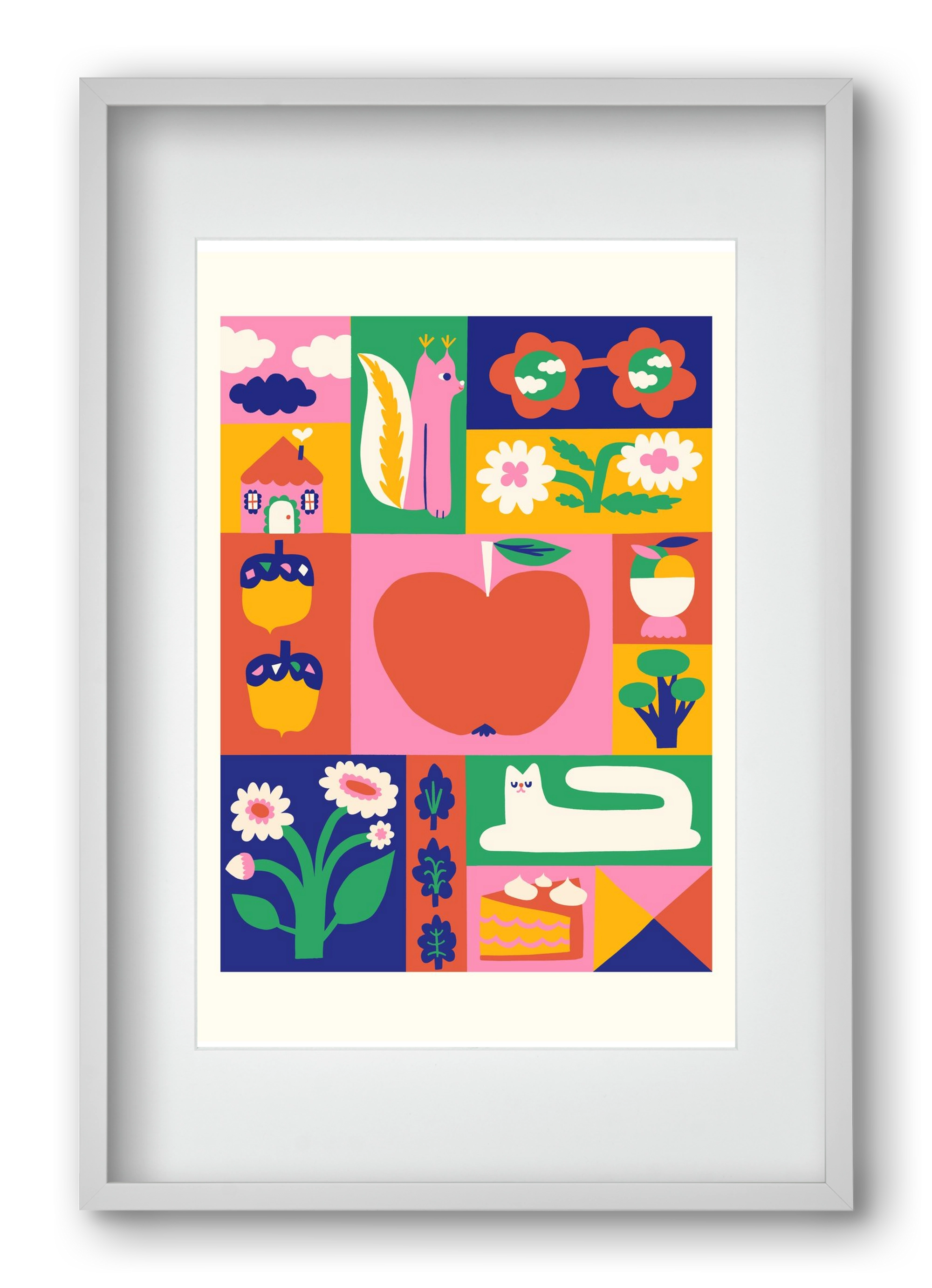 Daydreaming, 40x60 cm (30x45 cm), Fehér keret, paszpartuval