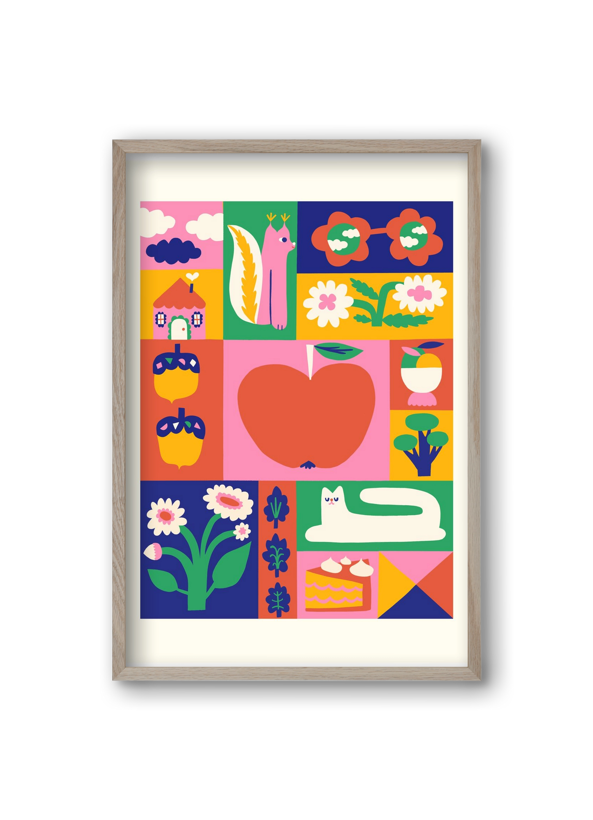 Daydreaming, 20x30 cm (20x30 cm), Tölgy keret