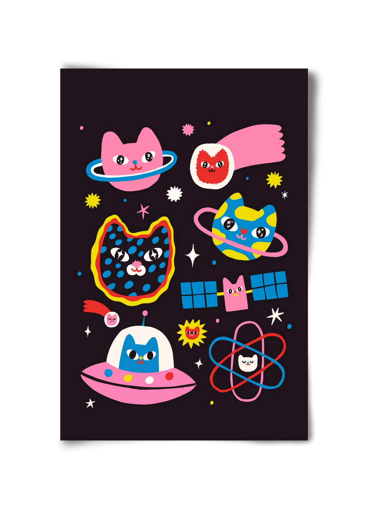 Cat Space, 30x45 cm, Keret nélkül