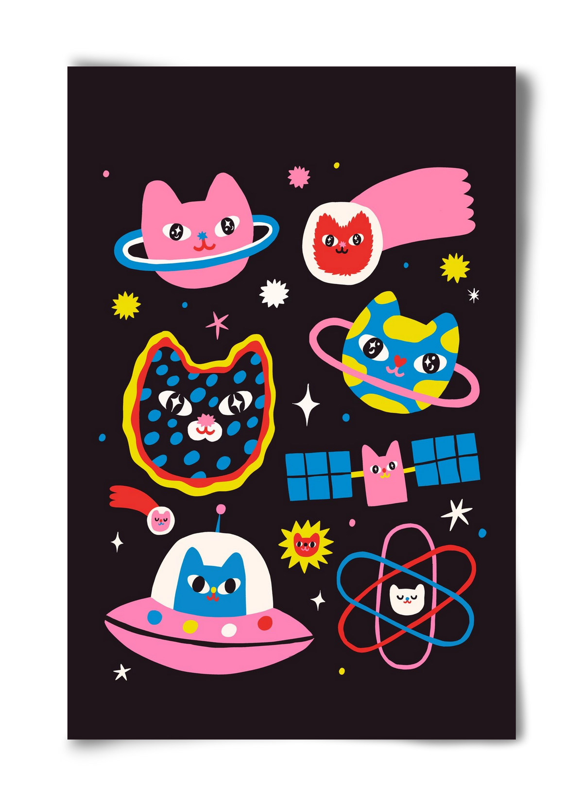 Cat Space, 40x60 cm, Keret nélkül