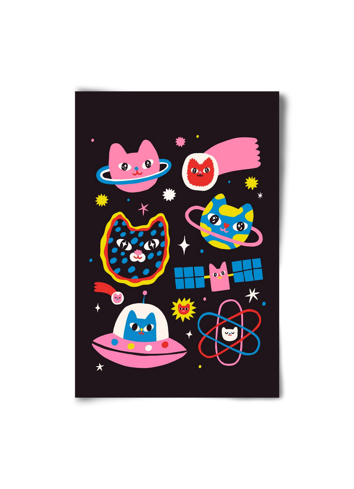 Cat Space, 20x30 cm, Keret nélkül